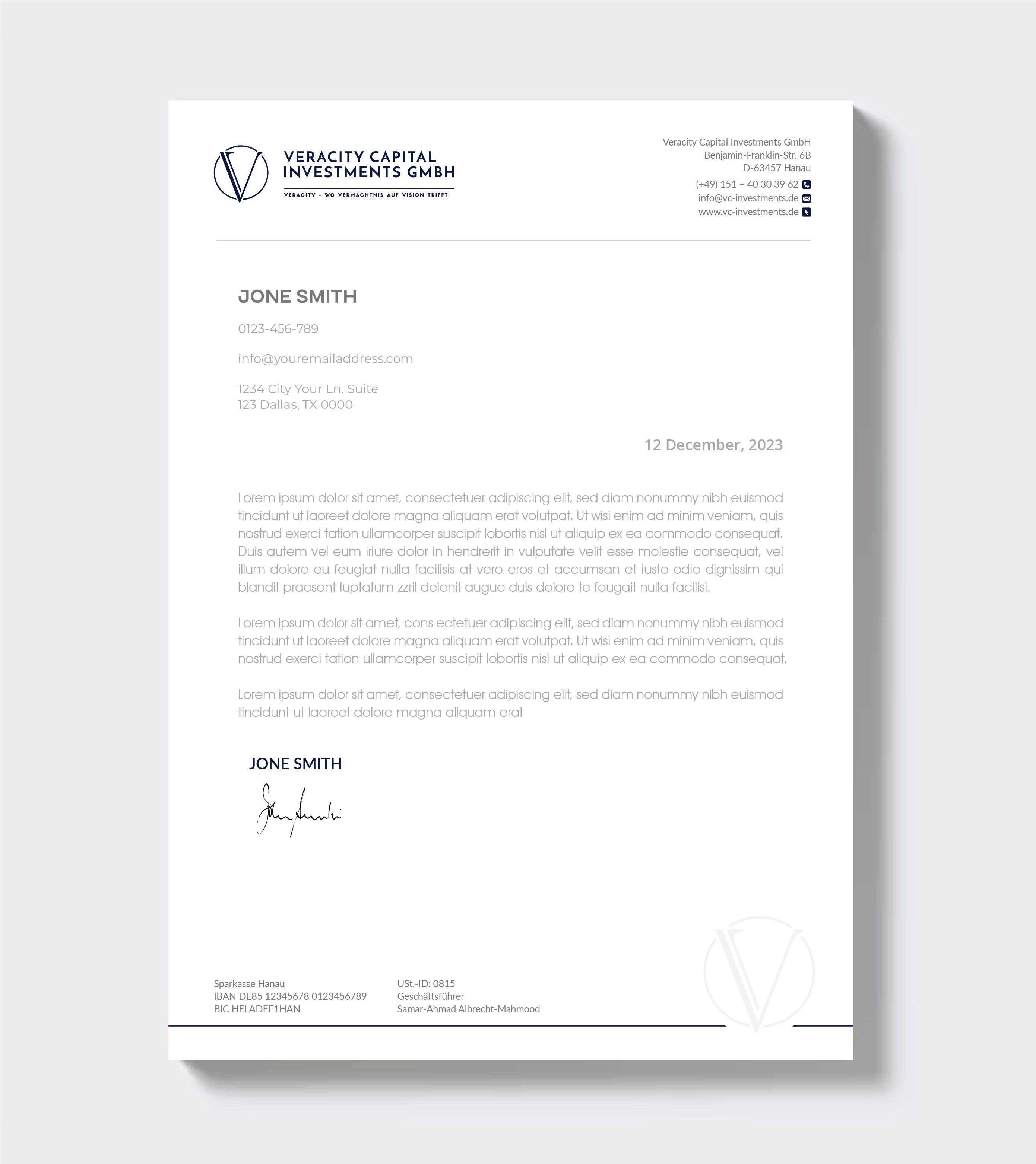 Letterhead Design by artbitin for this project | Design #31957048
