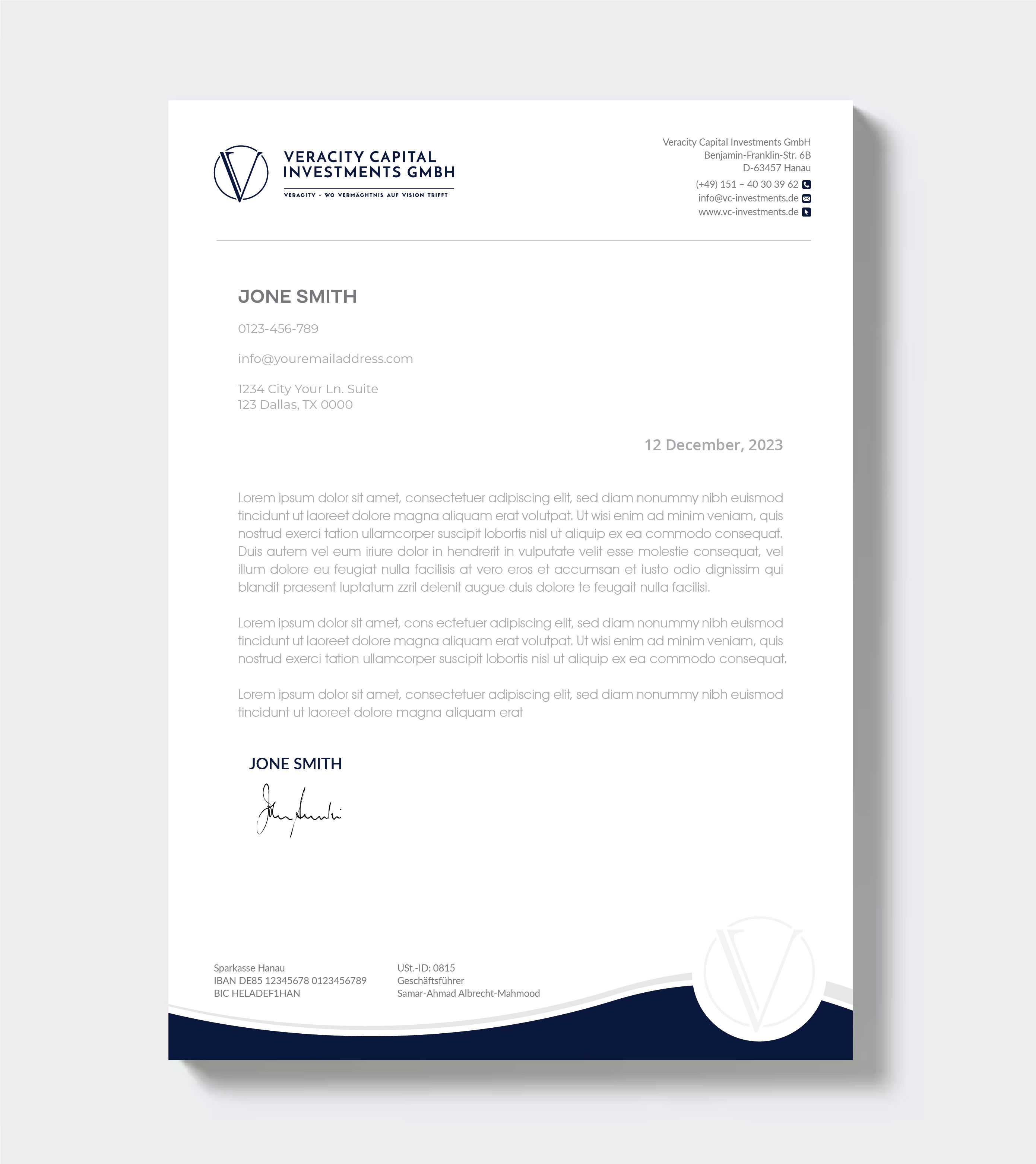 Letterhead Design by artbitin for this project | Design #31957050