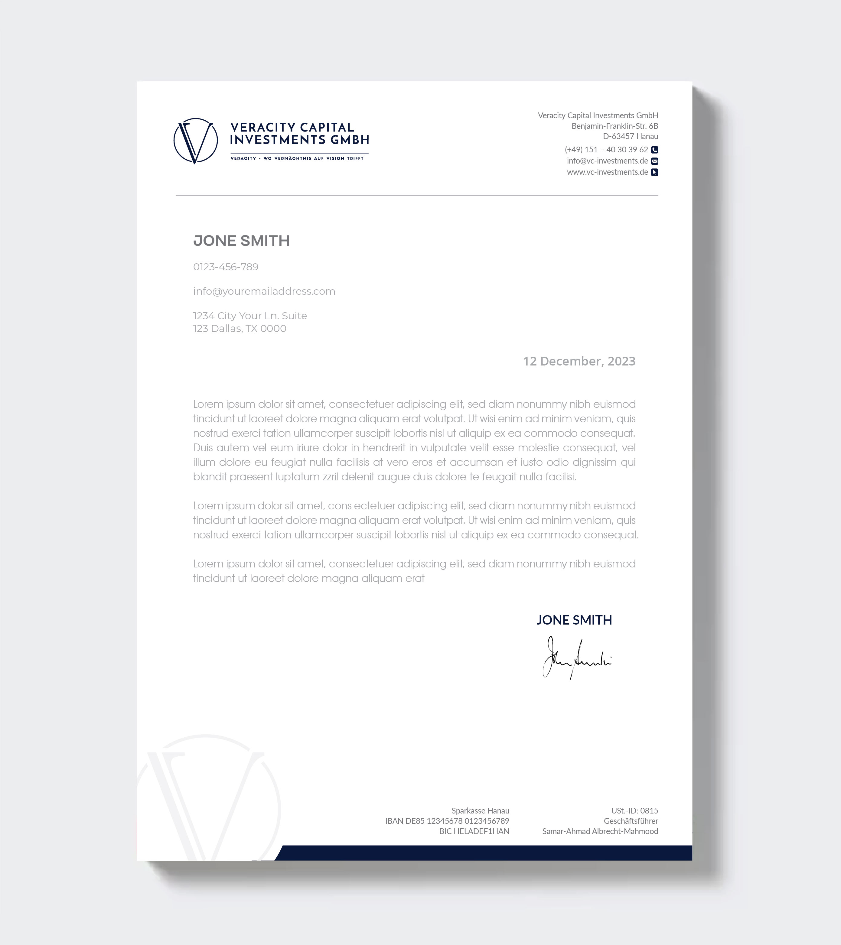 Letterhead Design by artbitin for this project | Design #31957052