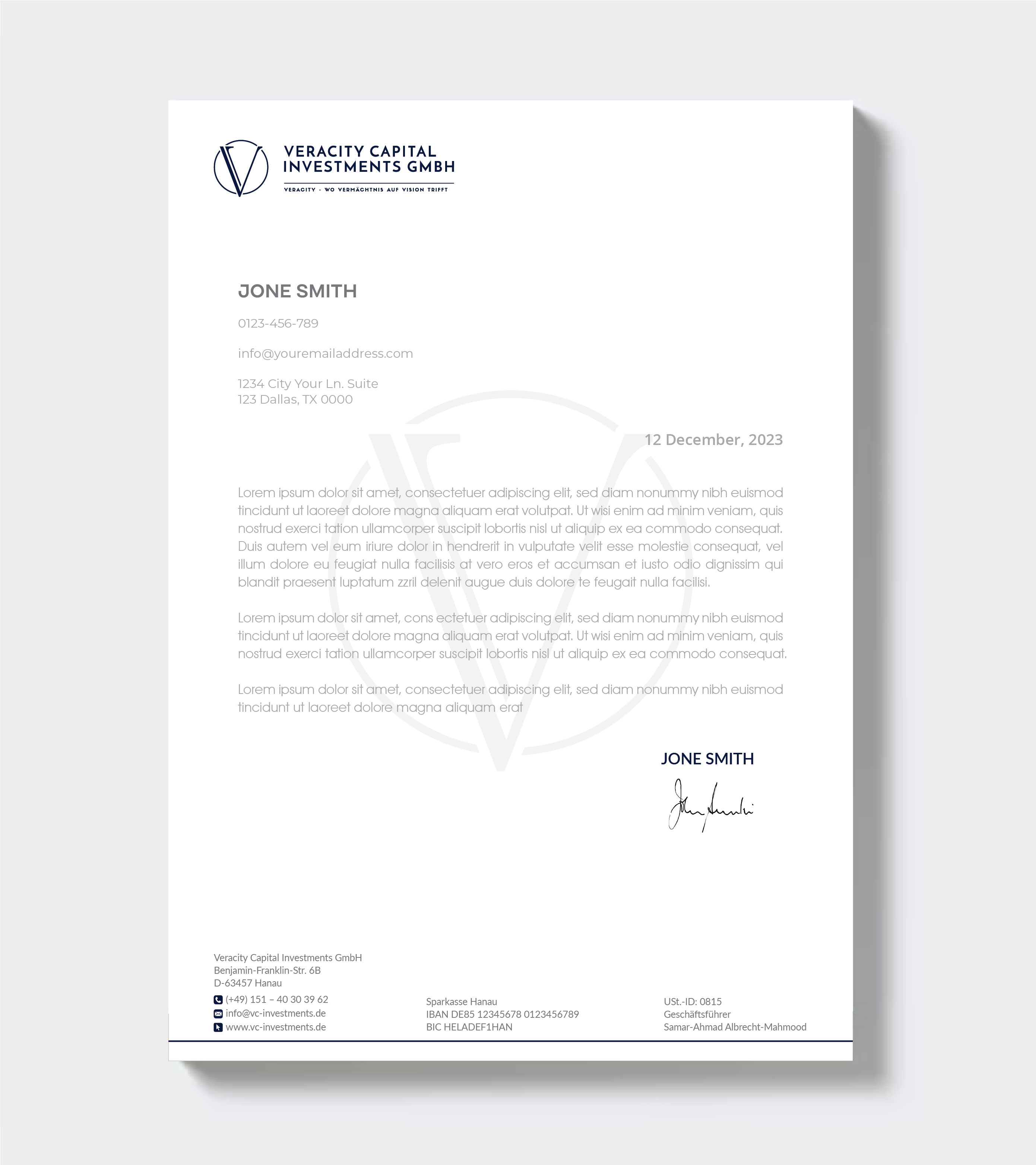Letterhead Design by artbitin for this project | Design #31957053
