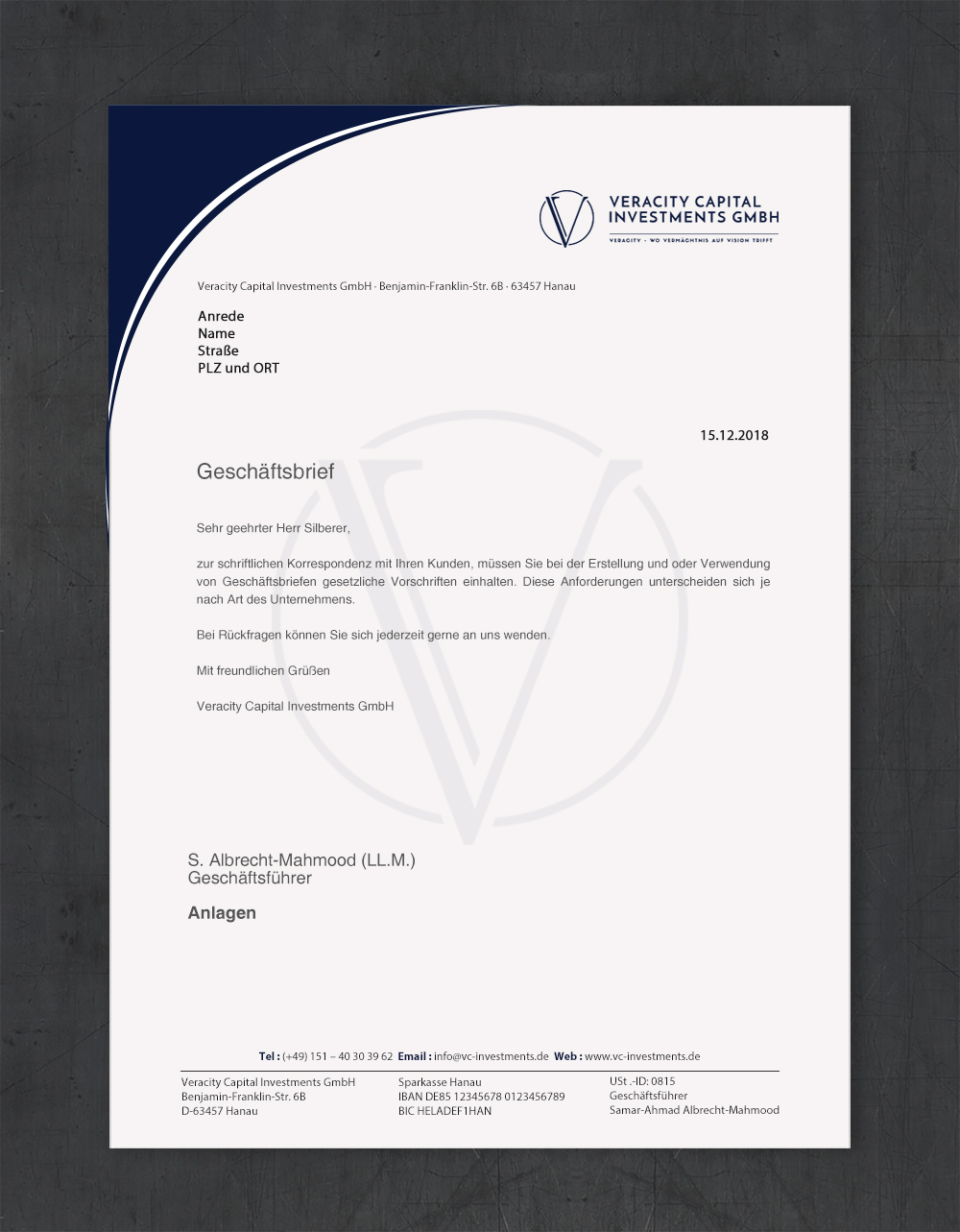 Letterhead Design by Brand aid for this project | Design: #31964988