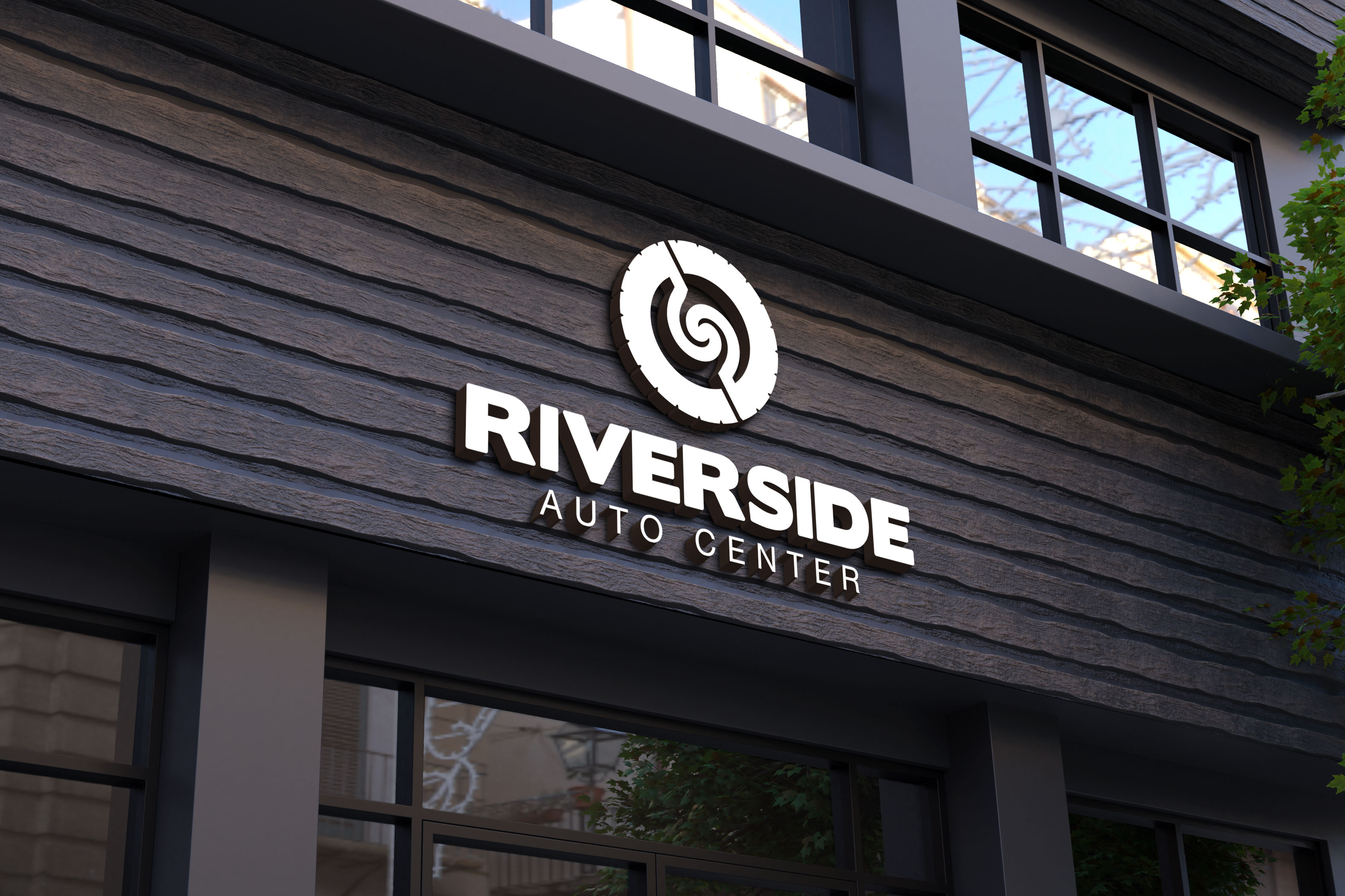 Logo Design by Kavth for Riverside Auto Center | Design #31981559