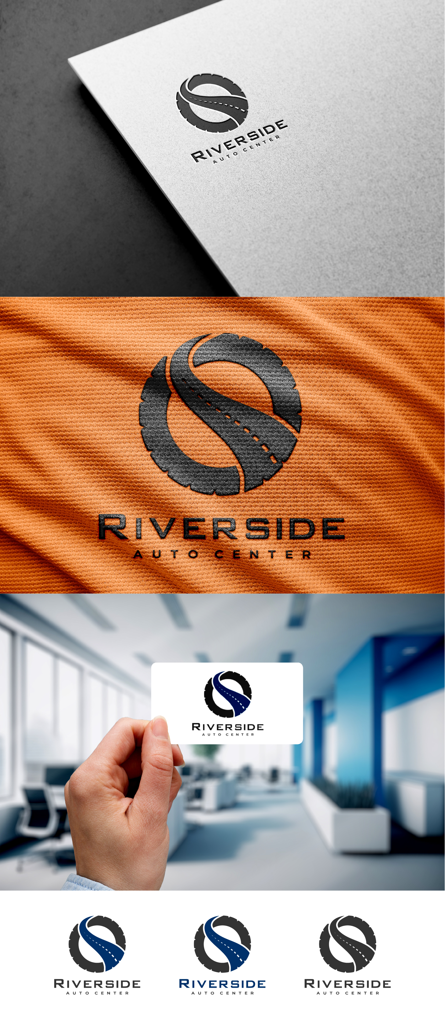 Logo Design by Tube light for Riverside Auto Center | Design #32069115