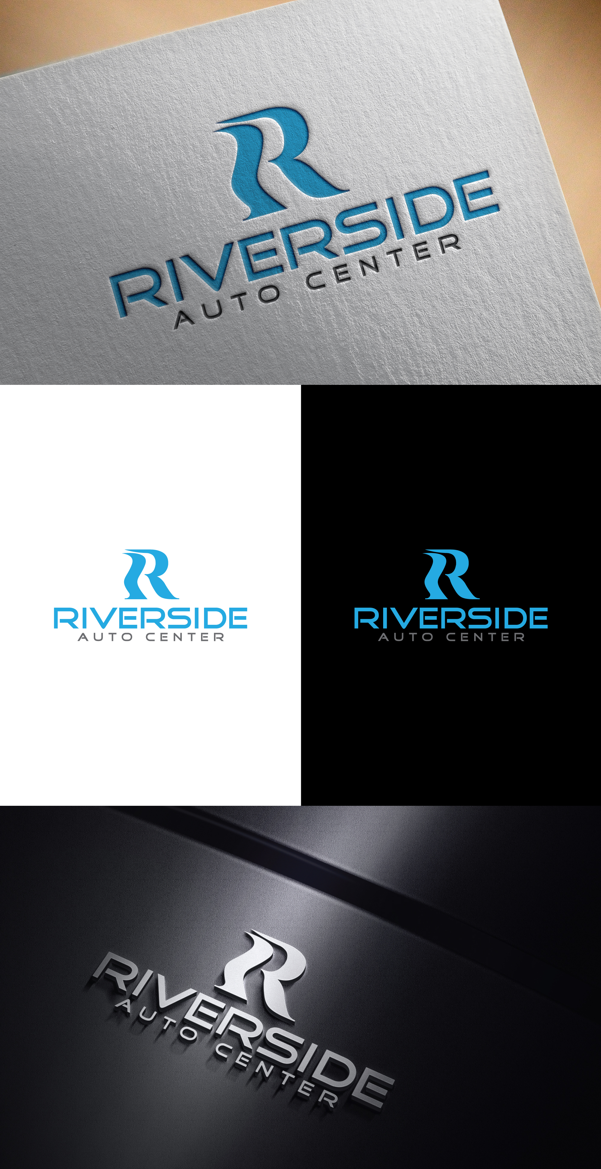 Logo Design by Diane 01 for Riverside Auto Center | Design #31965451