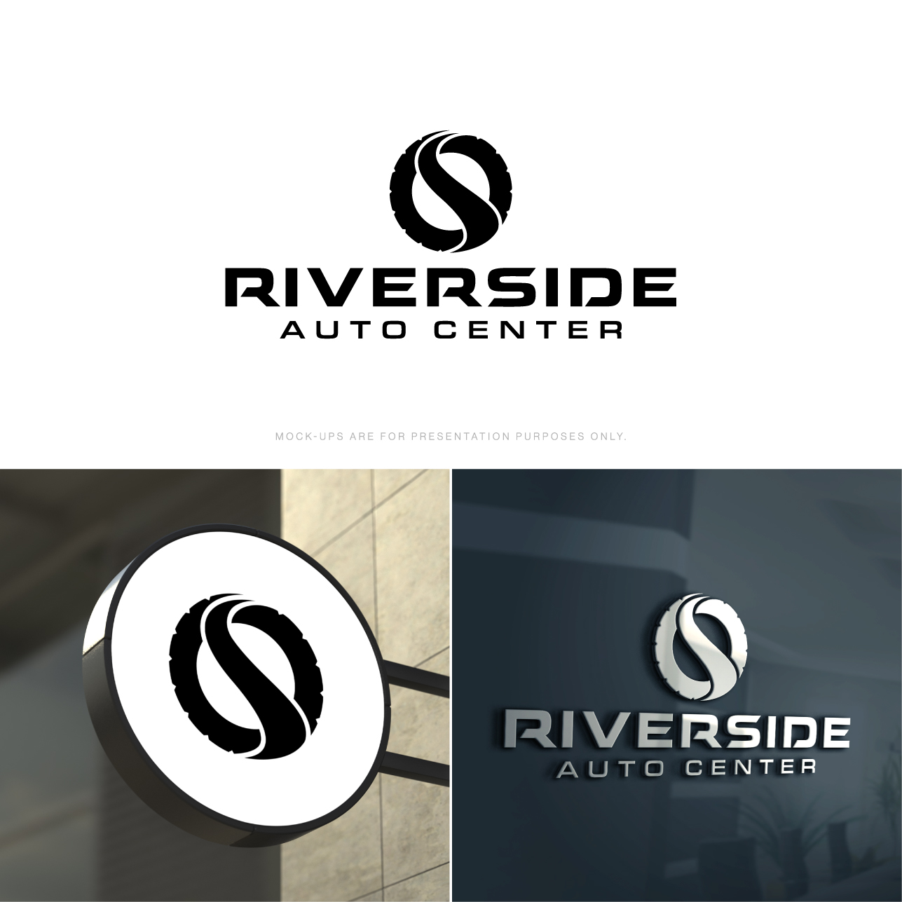 Logo Design by The Lion Studios for Riverside Auto Center | Design #31957291