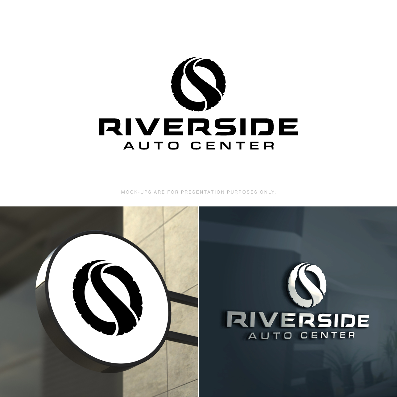 Logo Design by The Lion Studios for Riverside Auto Center | Design #32046025