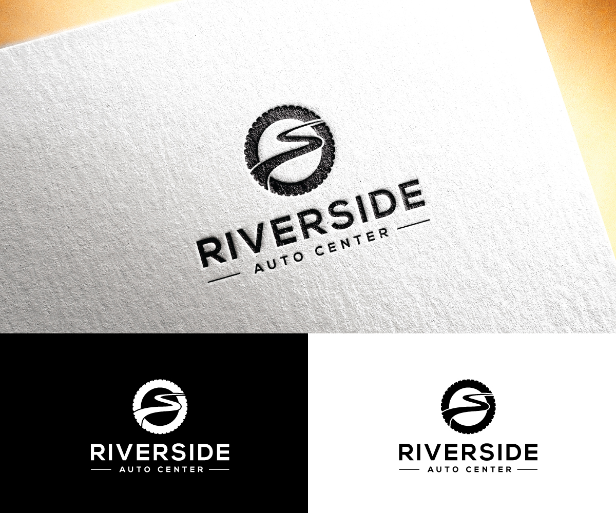 Logo Design by step forward 2 for Riverside Auto Center | Design #31958659