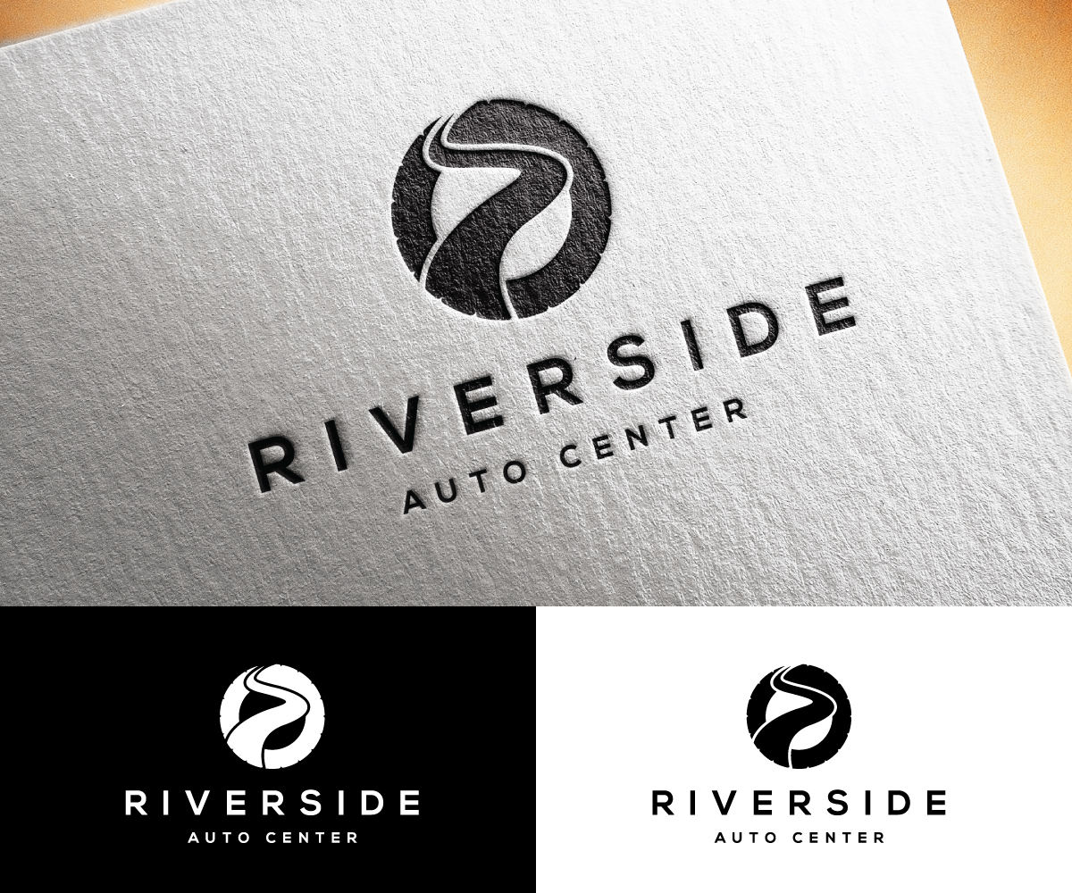 Logo Design by step forward 2 for Riverside Auto Center | Design #31964008