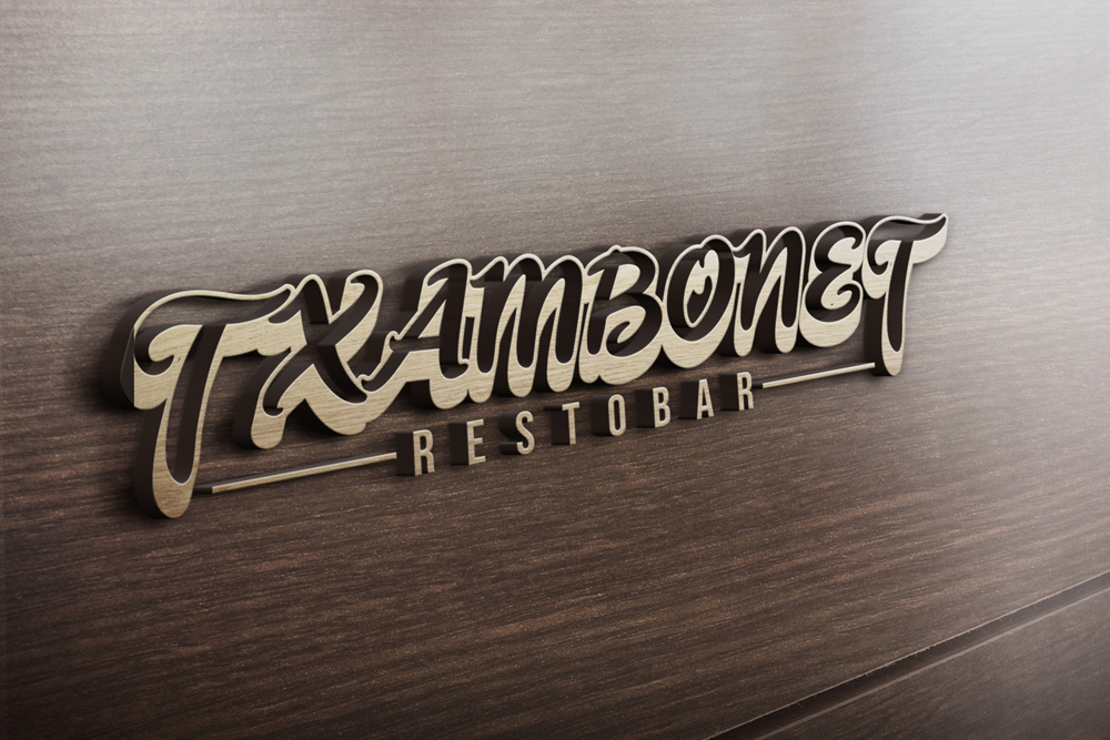 Diseño de Logo por R.Bello para Restobar Txambonet | Diseño #31958443
