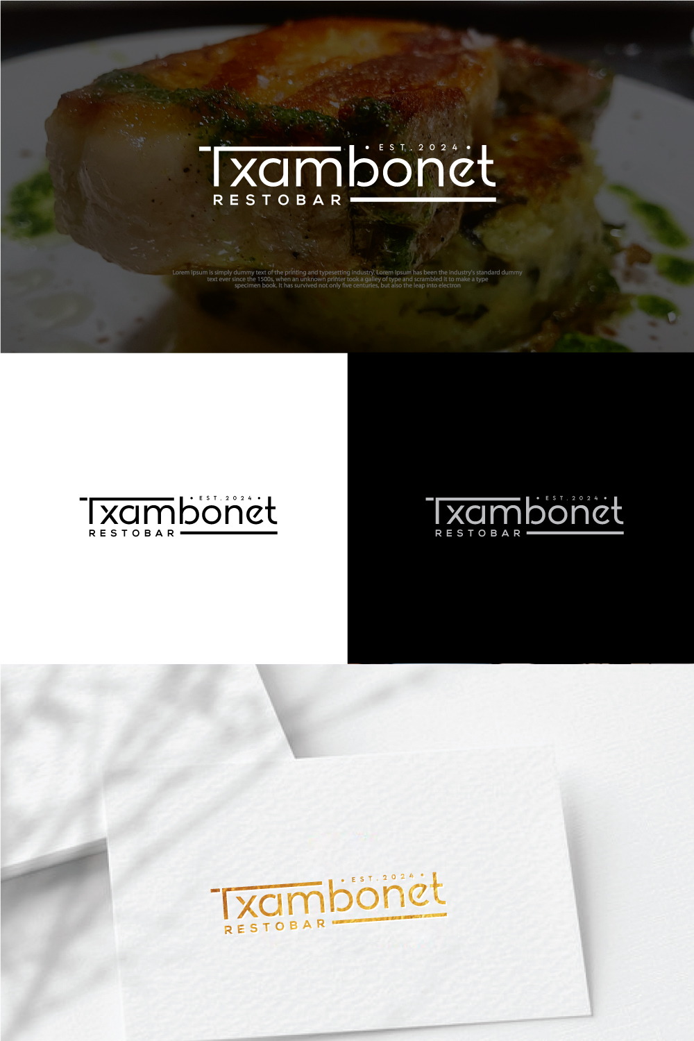 Logo Design by step forward 2 for Restobar Txambonet | Design #31958828