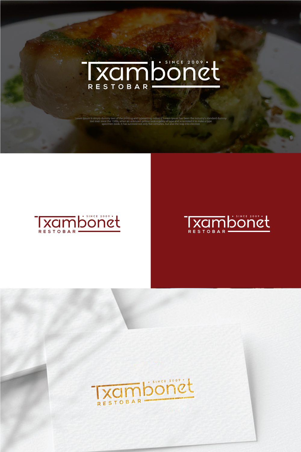 Logo Design by step forward 2 for Restobar Txambonet | Design #31963829