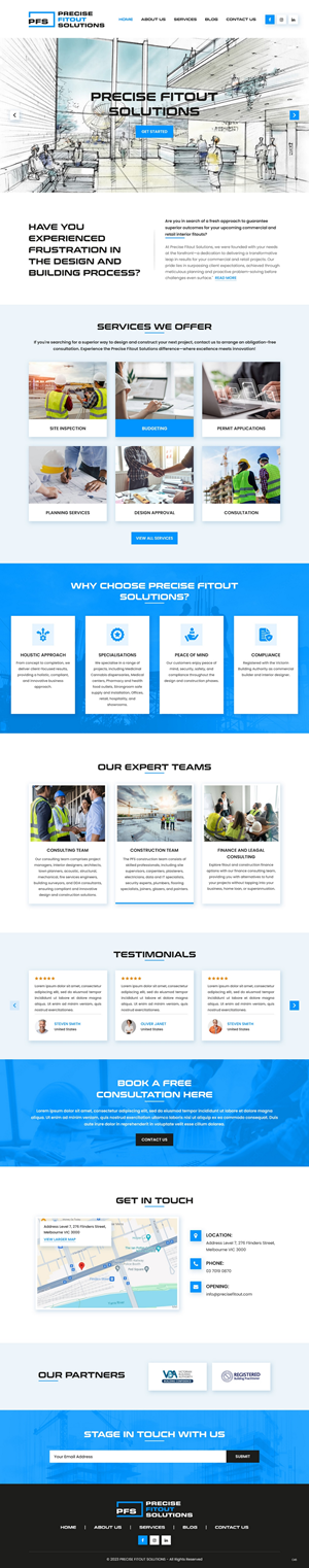 Diseño Web por pb para Precise Fitout Solutions Pty Ltd | Diseño: #31968518