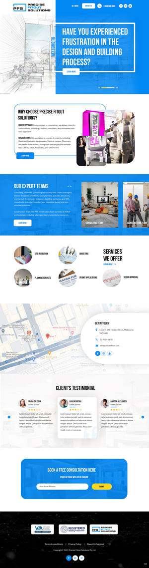 Diseño Web por pb para Precise Fitout Solutions Pty Ltd | Diseño: #31968522