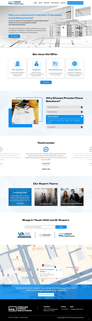 Diseño Web por pb para Precise Fitout Solutions Pty Ltd | Diseño: #31968533
