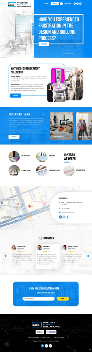 Diseño Web por pb para Precise Fitout Solutions Pty Ltd | Diseño: #31975945