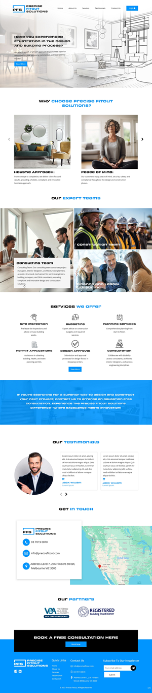 Diseño Web por pb para Precise Fitout Solutions Pty Ltd | Diseño: #31975969