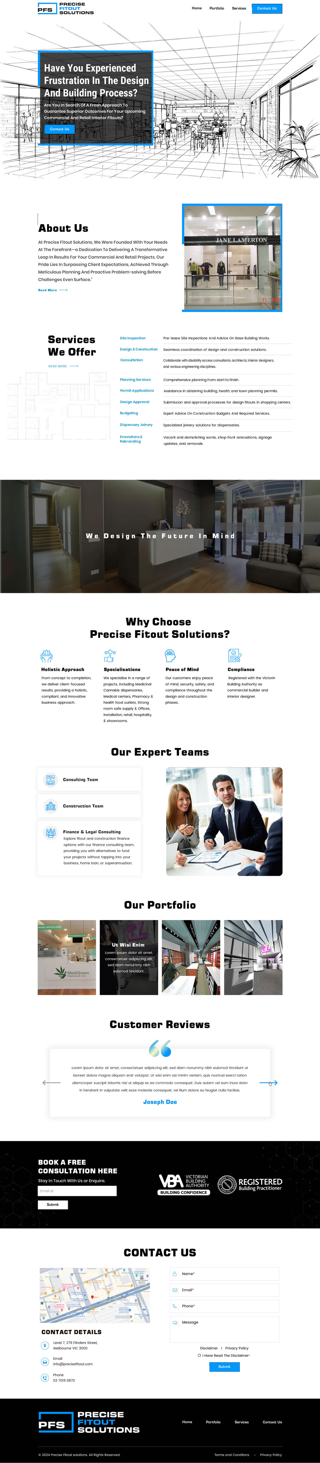 Diseño Web por Sbss para Precise Fitout Solutions Pty Ltd | Diseño #31967995