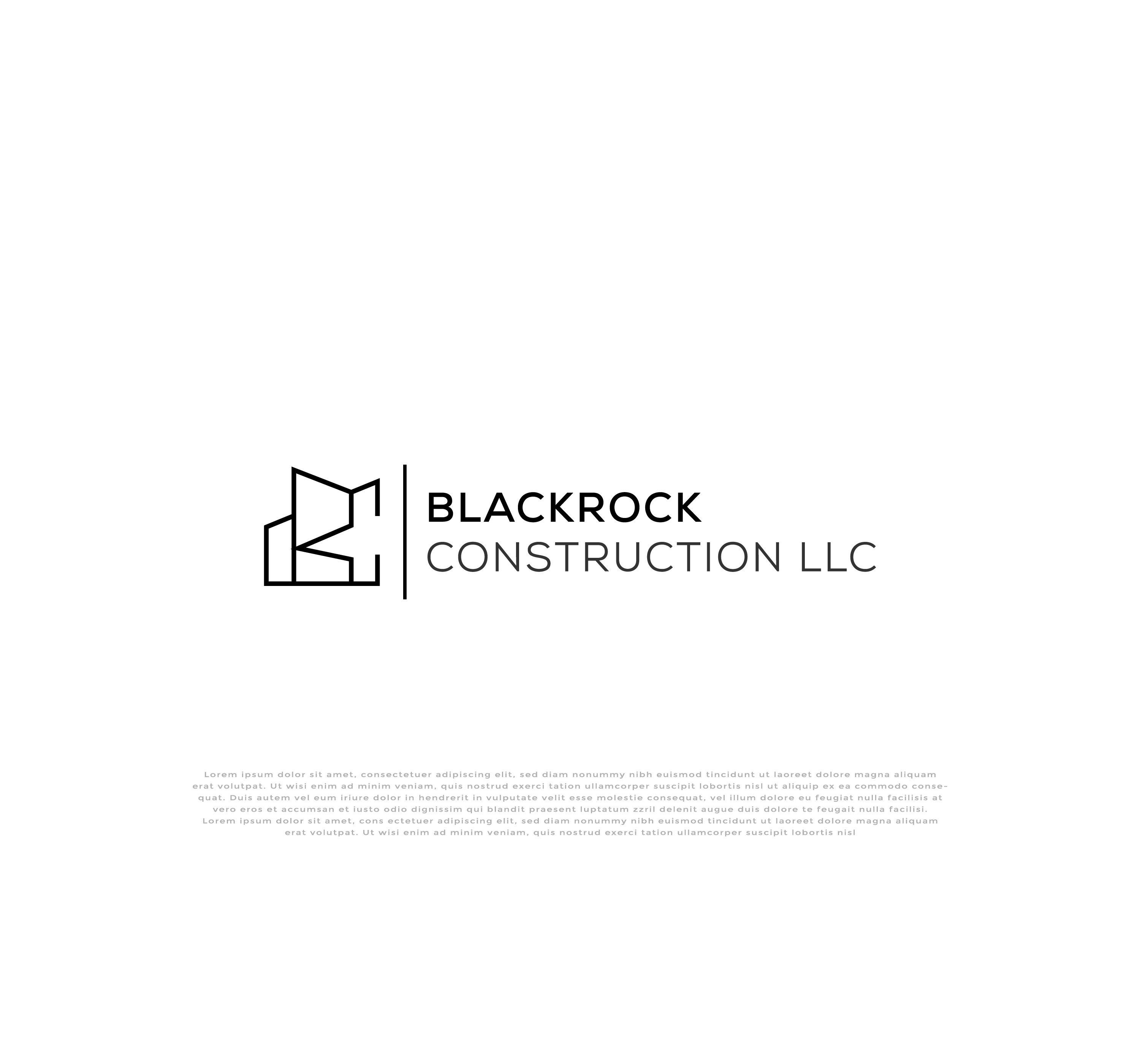 Logo-Design von mehedi.h für Blackrock Construction LLC | Design #31975757