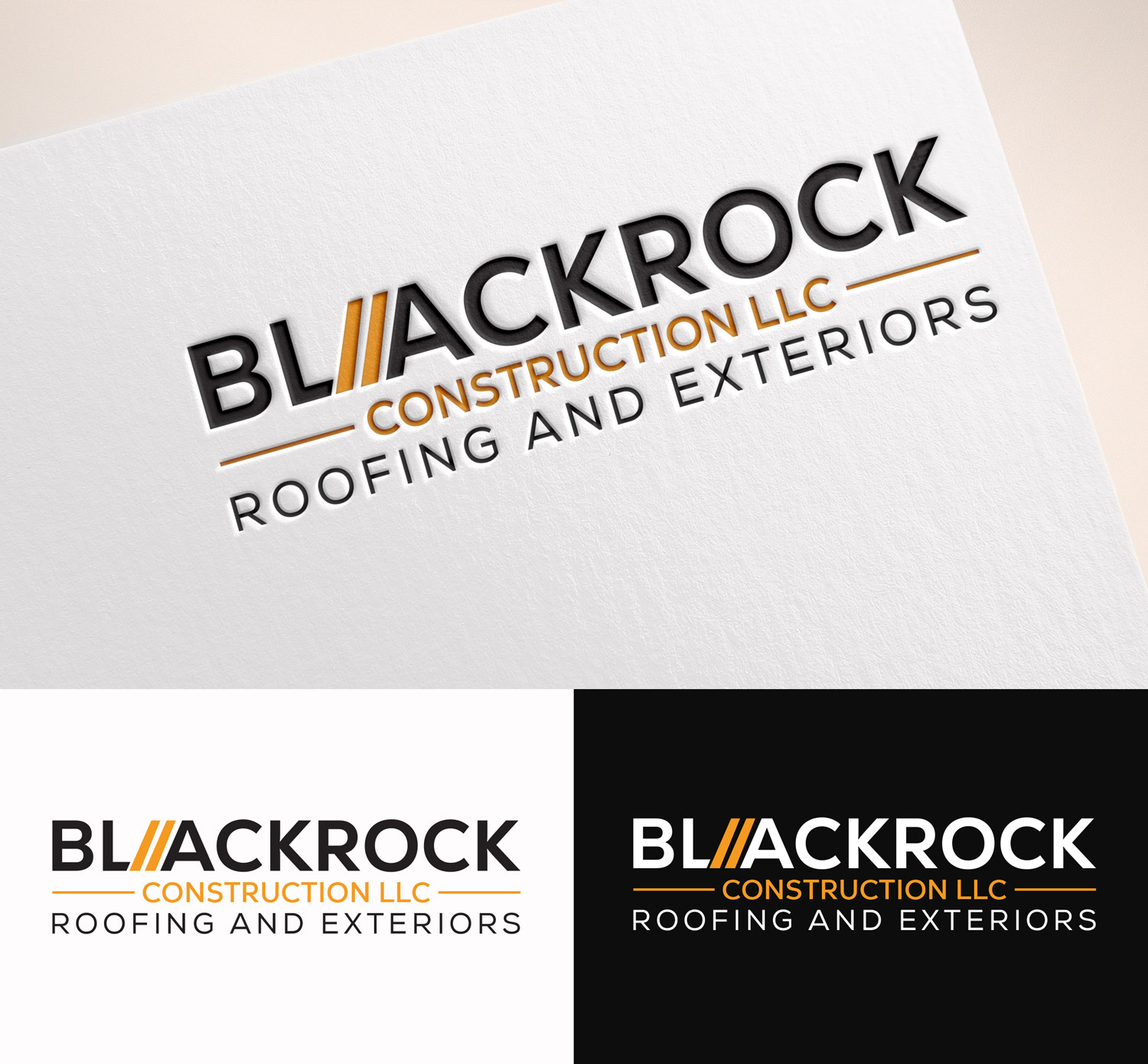 Logo Design by M Art & Design for Blackrock Construction LLC | Design #31964909