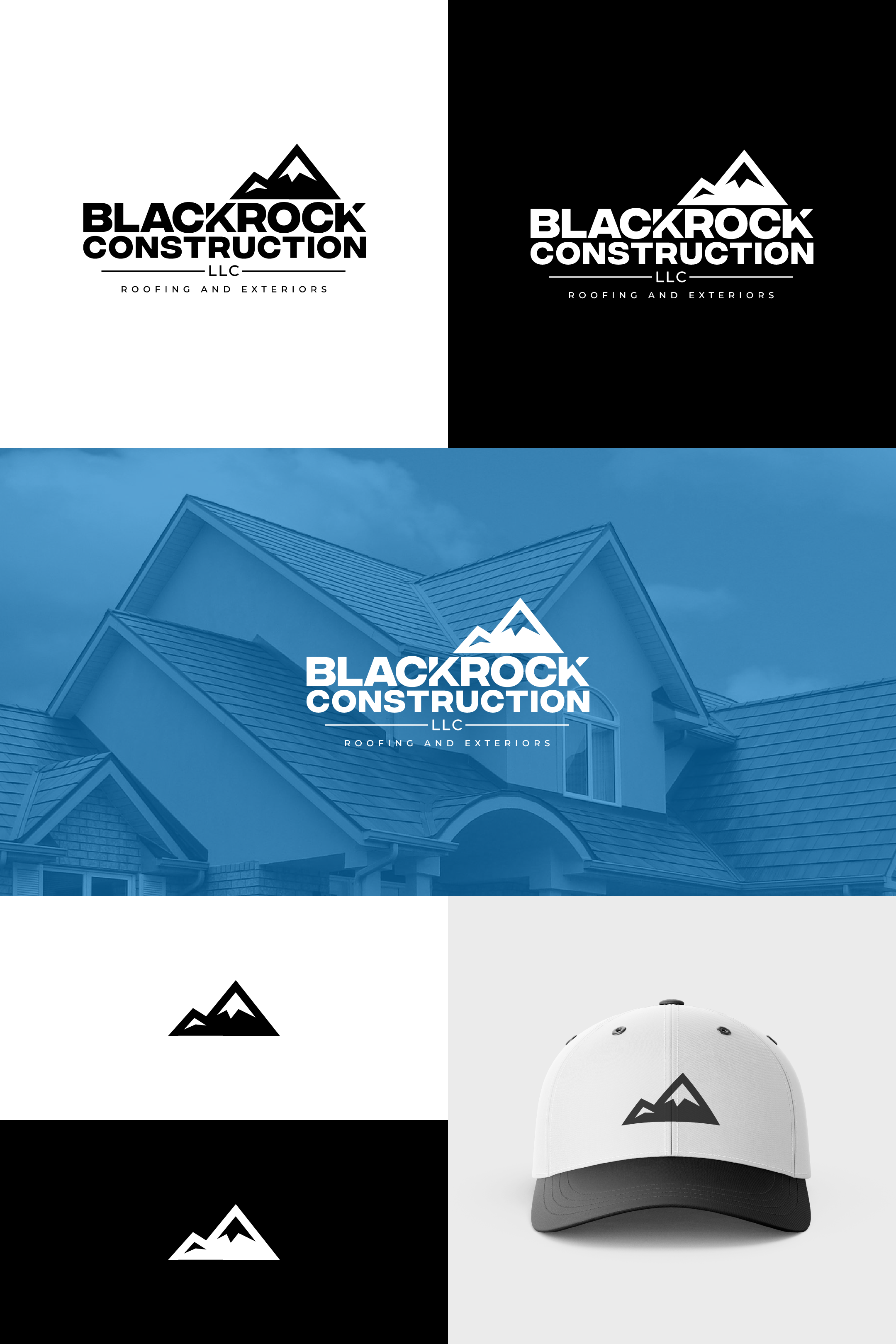 Logo Design by design_by_sandro for Blackrock Construction LLC | Design #31965804