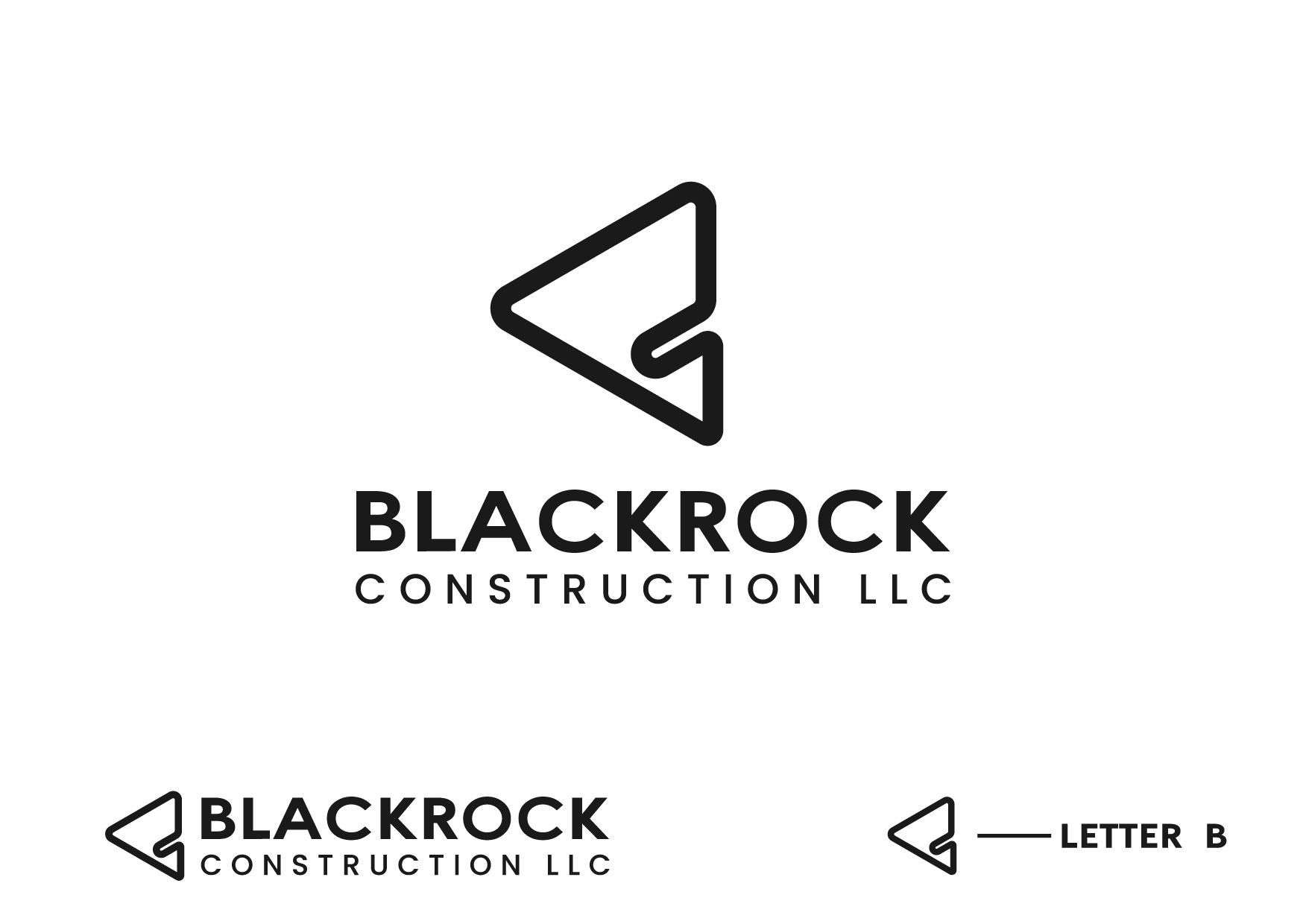 Logo-Design von Ameer007 für Blackrock Construction LLC | Design #31994460
