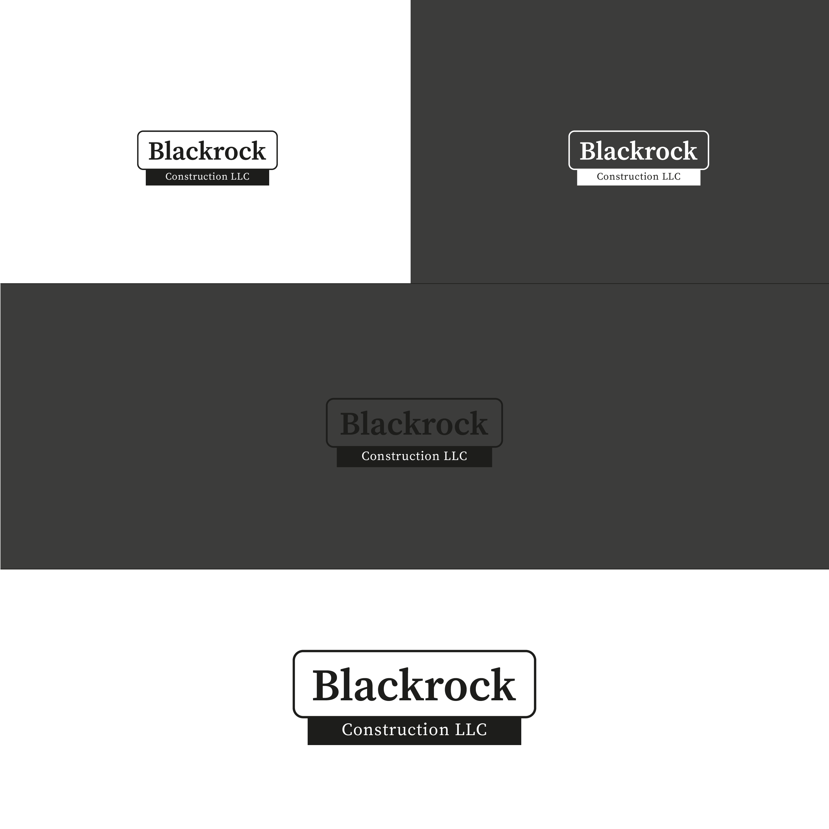 Logo Design by JohnnydArt for Blackrock Construction LLC | Design #32001766