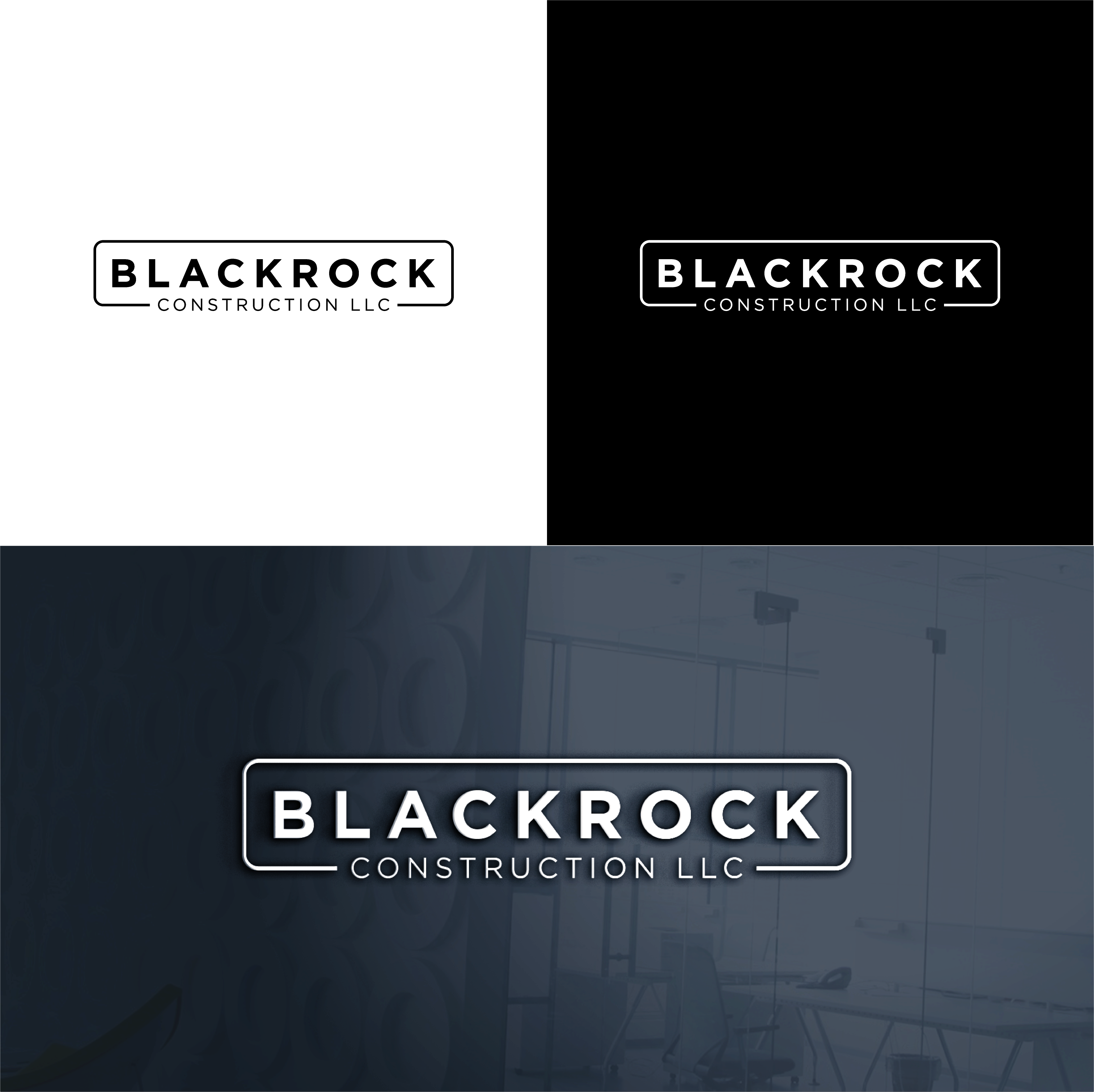 Diseño de Logo por The Lion Studios para Blackrock Construction LLC | Diseño #31965779