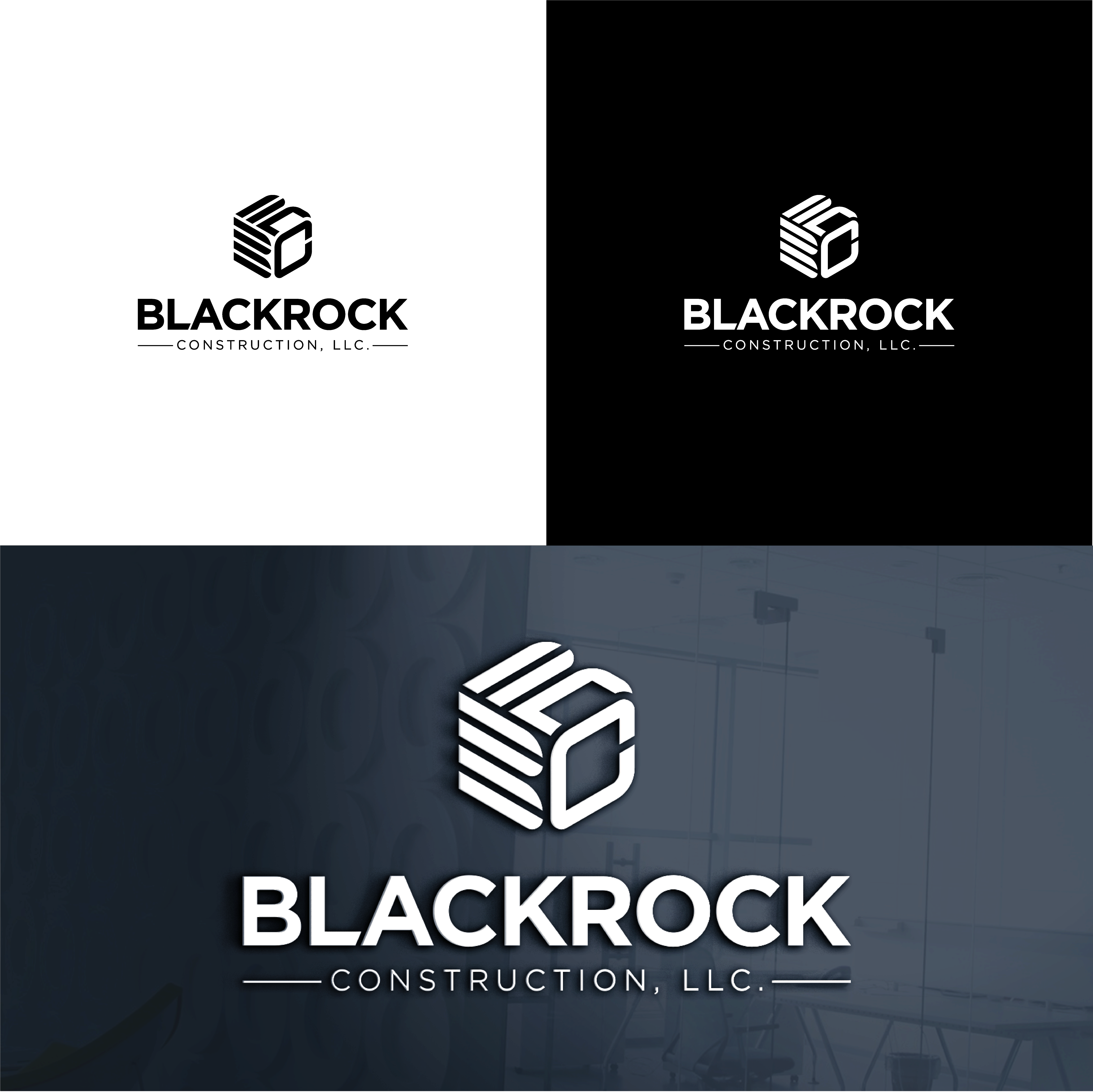 Logo Design by The Lion Studios for Blackrock Construction LLC | Design #31965951