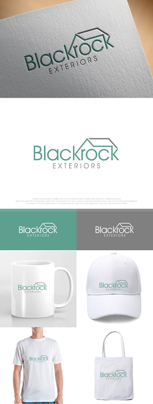 Diseño de Logo por fly  design para Blackrock Construction LLC | Diseño: #31967499