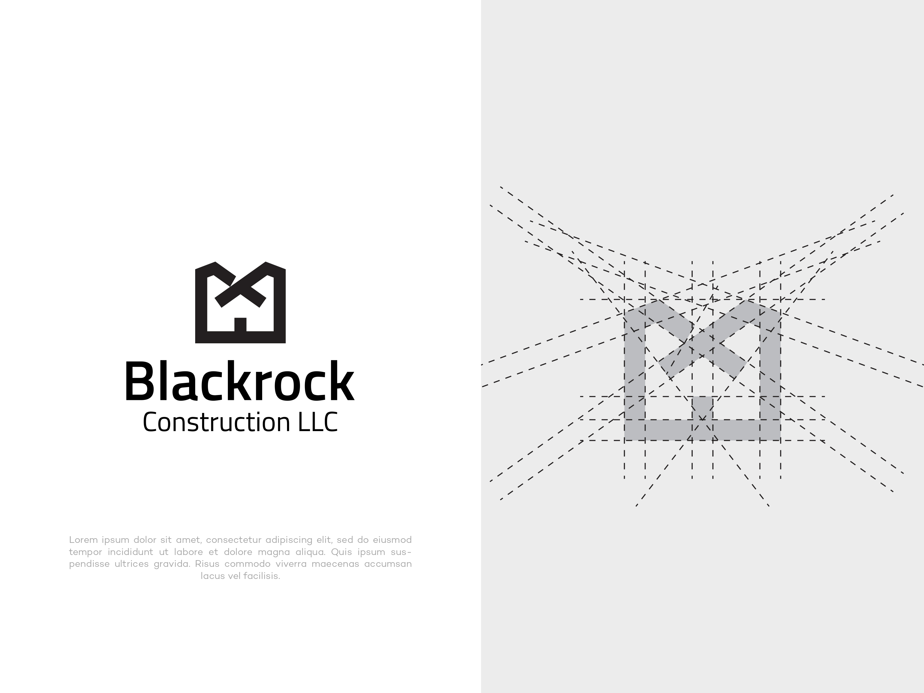 Logo Design by vramar.roy for Blackrock Construction LLC | Design #31966635