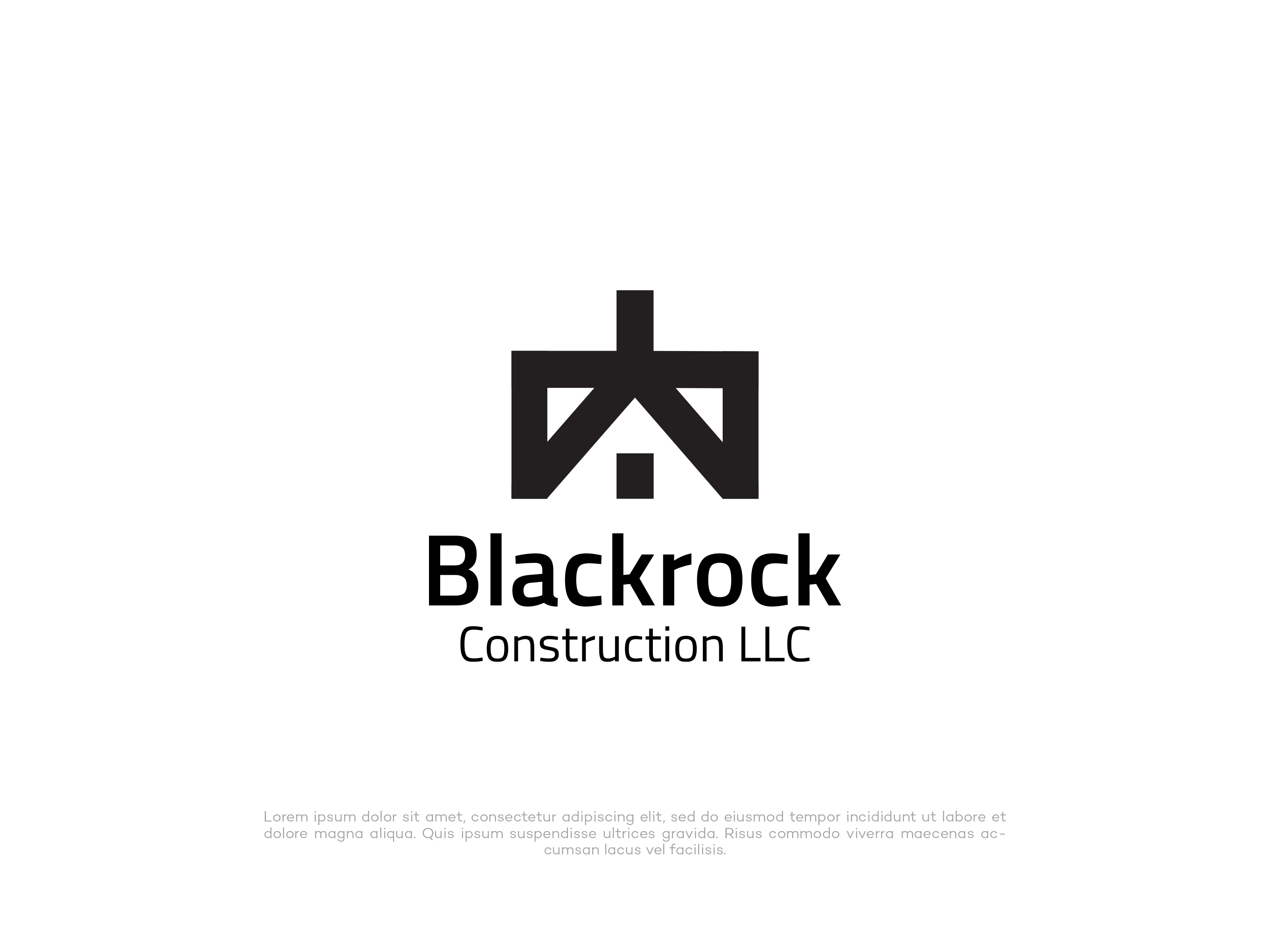 Logo Design by vramar.roy for Blackrock Construction LLC | Design #31966638