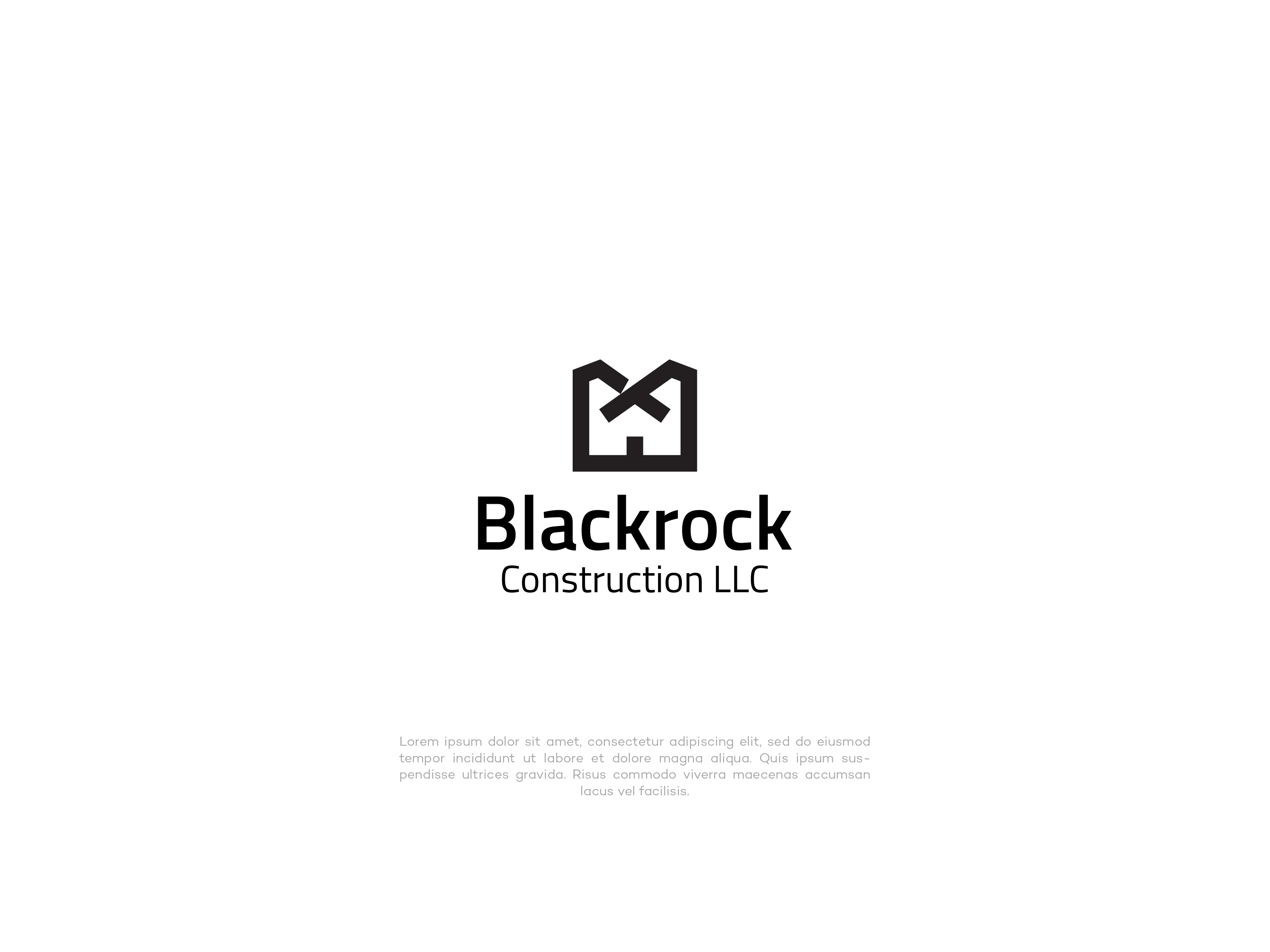 Logo Design by vramar.roy for Blackrock Construction LLC | Design #31966639