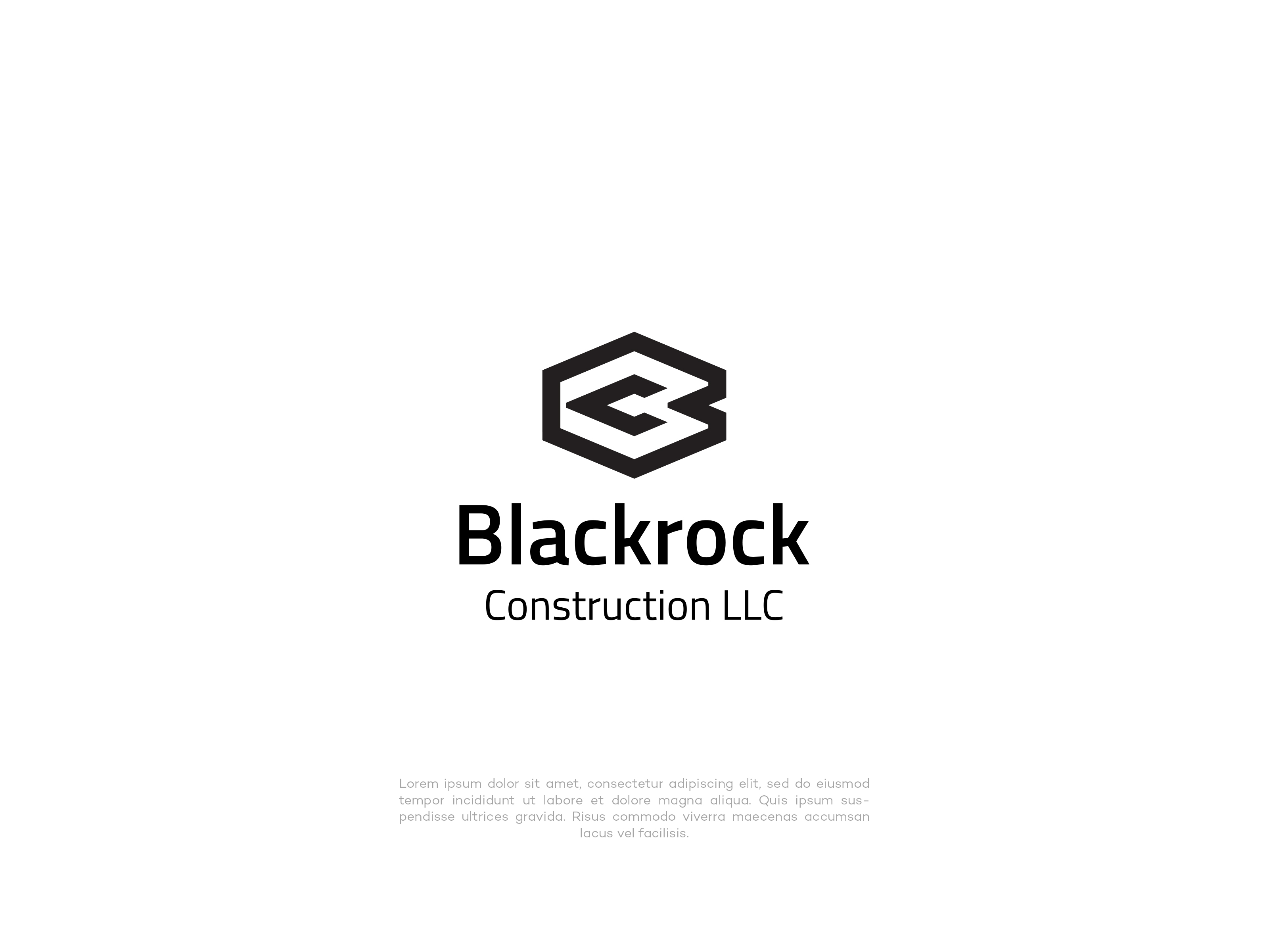 Logo Design by vramar.roy for Blackrock Construction LLC | Design #31966739
