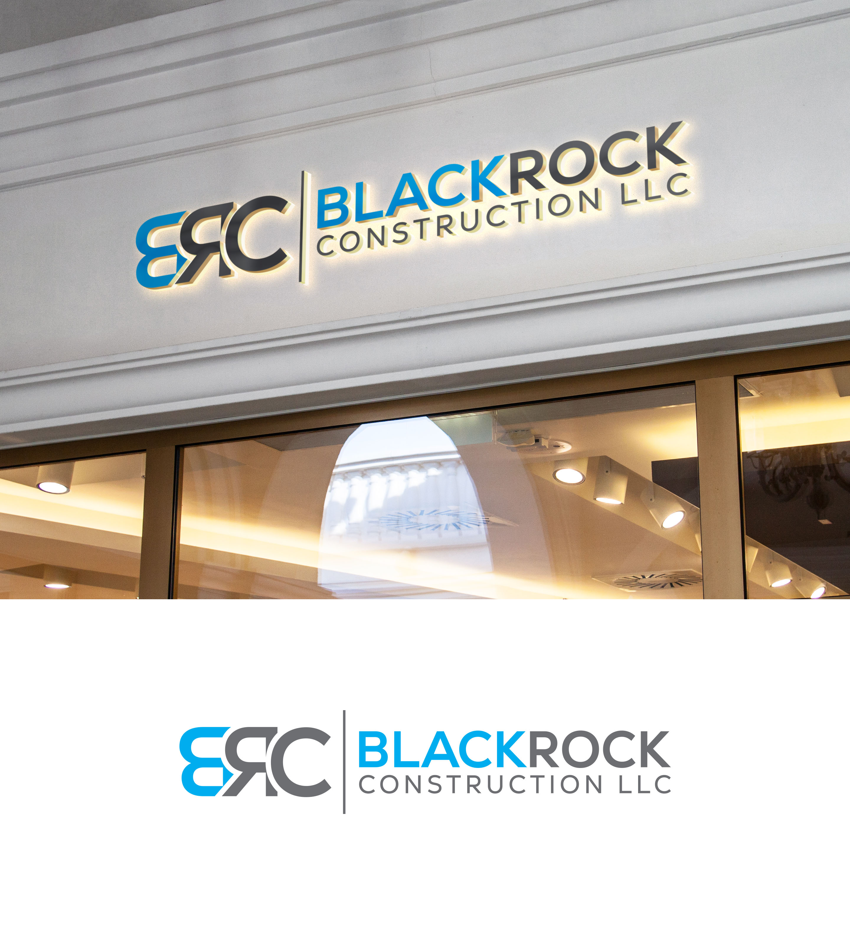 Logo Design by aexoagency for Blackrock Construction LLC | Design #31963436