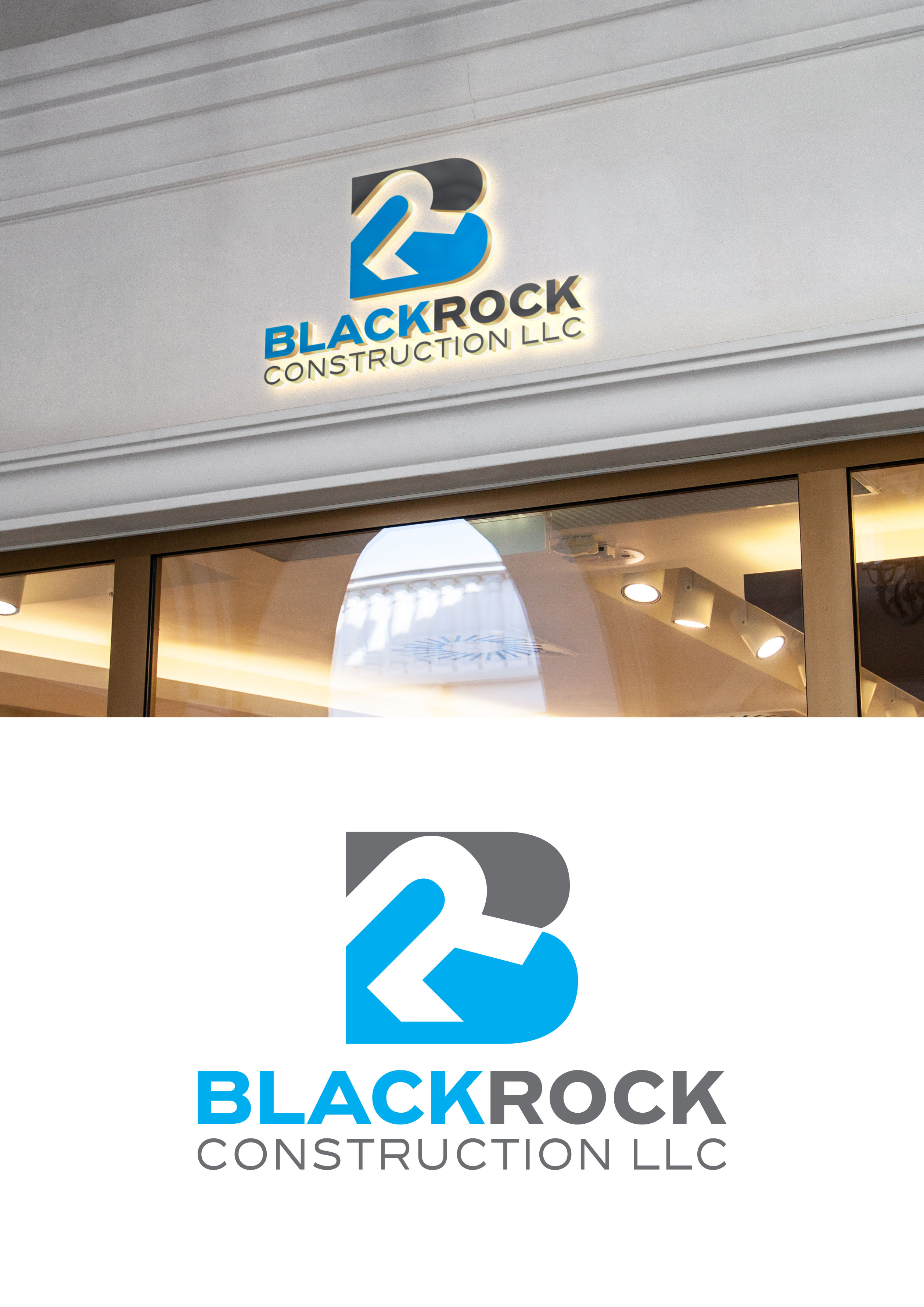 Diseño de Logo por aexo para Blackrock Construction LLC | Diseño #31963701