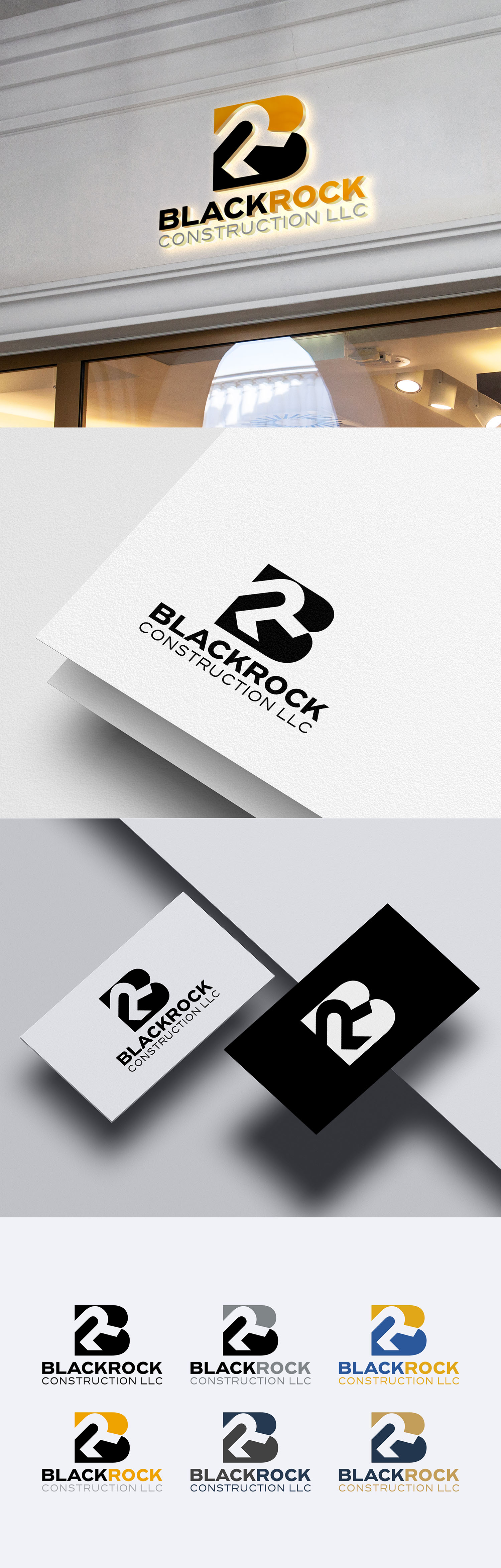Logo Design by aexoagency for Blackrock Construction LLC | Design #32042880