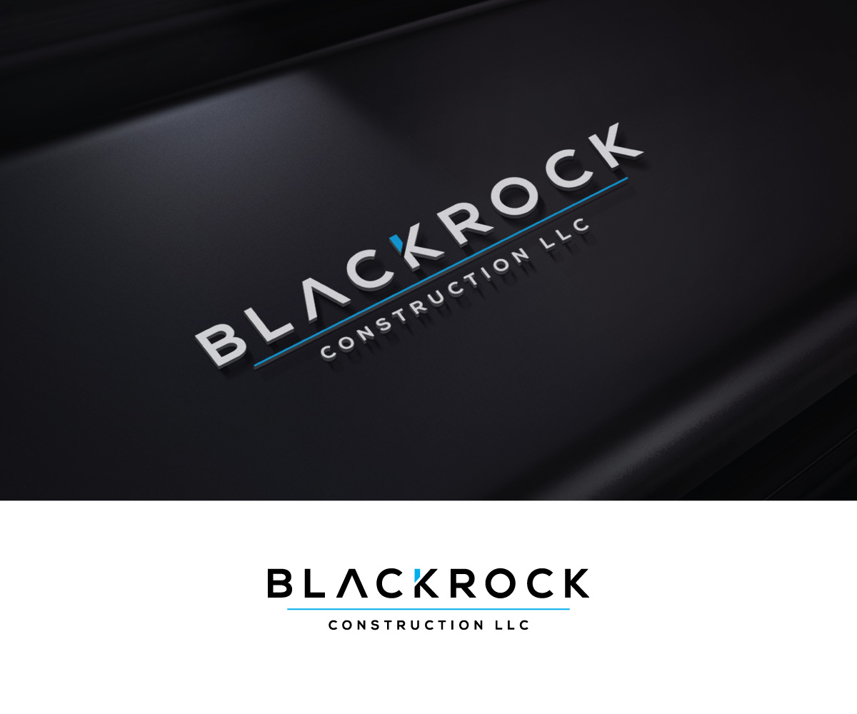 Logo Design by Dot Design 3 for Blackrock Construction LLC | Design #31991422