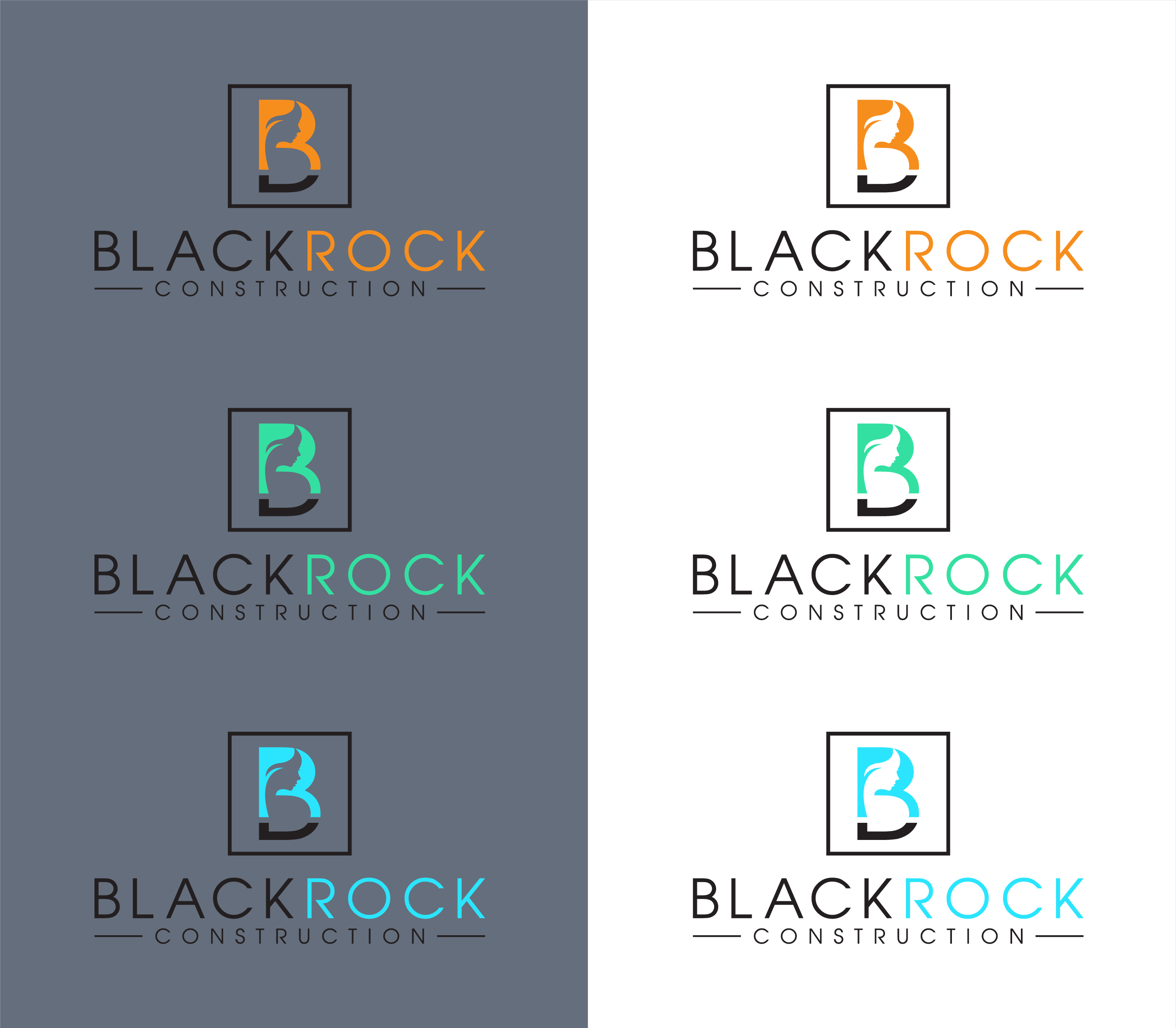 Logo Design by gauravgraphy for Blackrock Construction LLC | Design #31984549