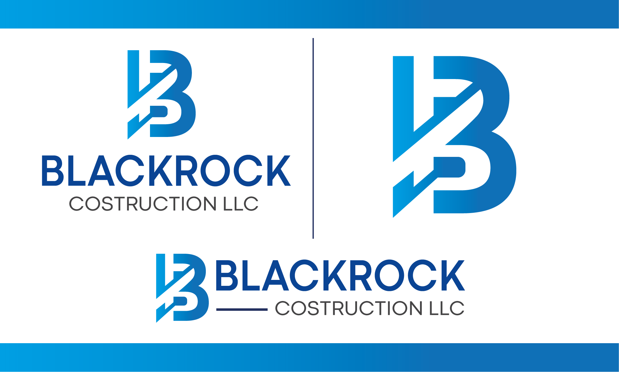 Logo Design by Adeel Rahman for Blackrock Construction LLC | Design #31997178