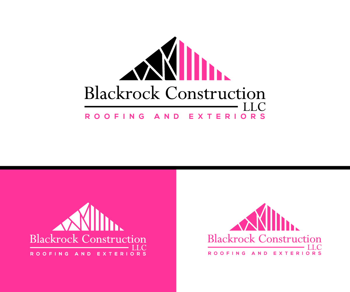 Logo Design by AlphabetZero.com for Blackrock Construction LLC | Design #31964297
