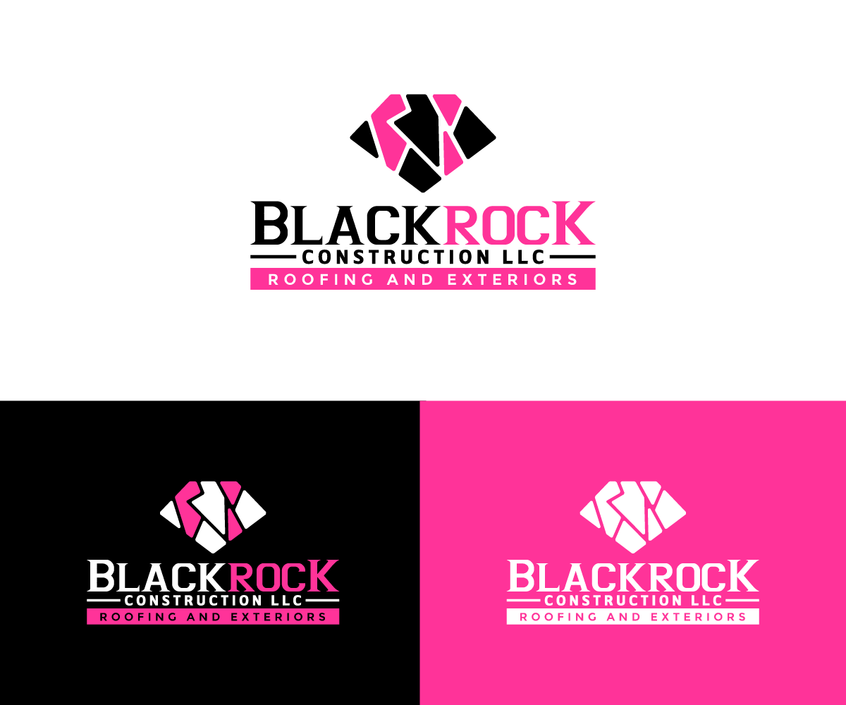 Logo Design by AlphabetZero.com for Blackrock Construction LLC | Design #31964302