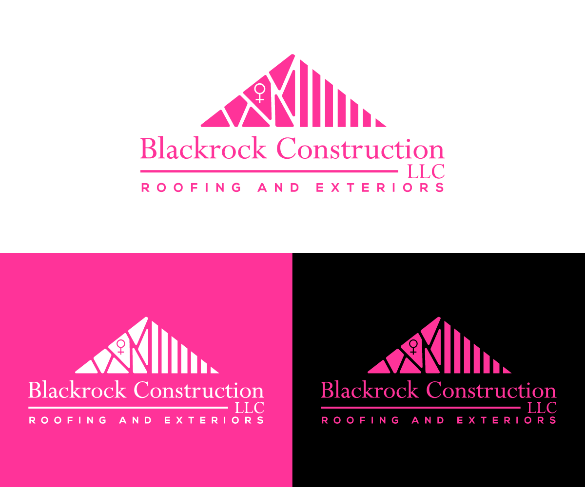 Logo Design by AlphabetZero.co.uk for Blackrock Construction LLC | Design #31974801