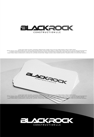 Logo Design by shiroRo for Blackrock Construction LLC | Design: #31992214