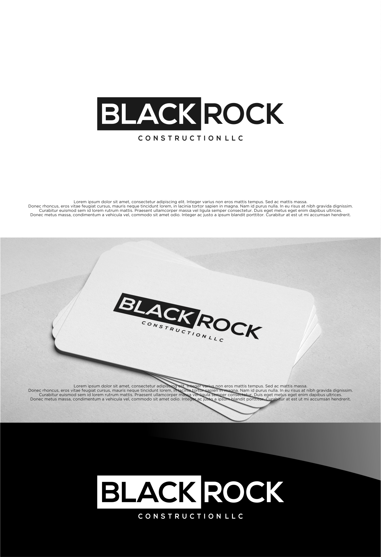 Diseño de Logo por shiroRo para Blackrock Construction LLC | Diseño #31992219
