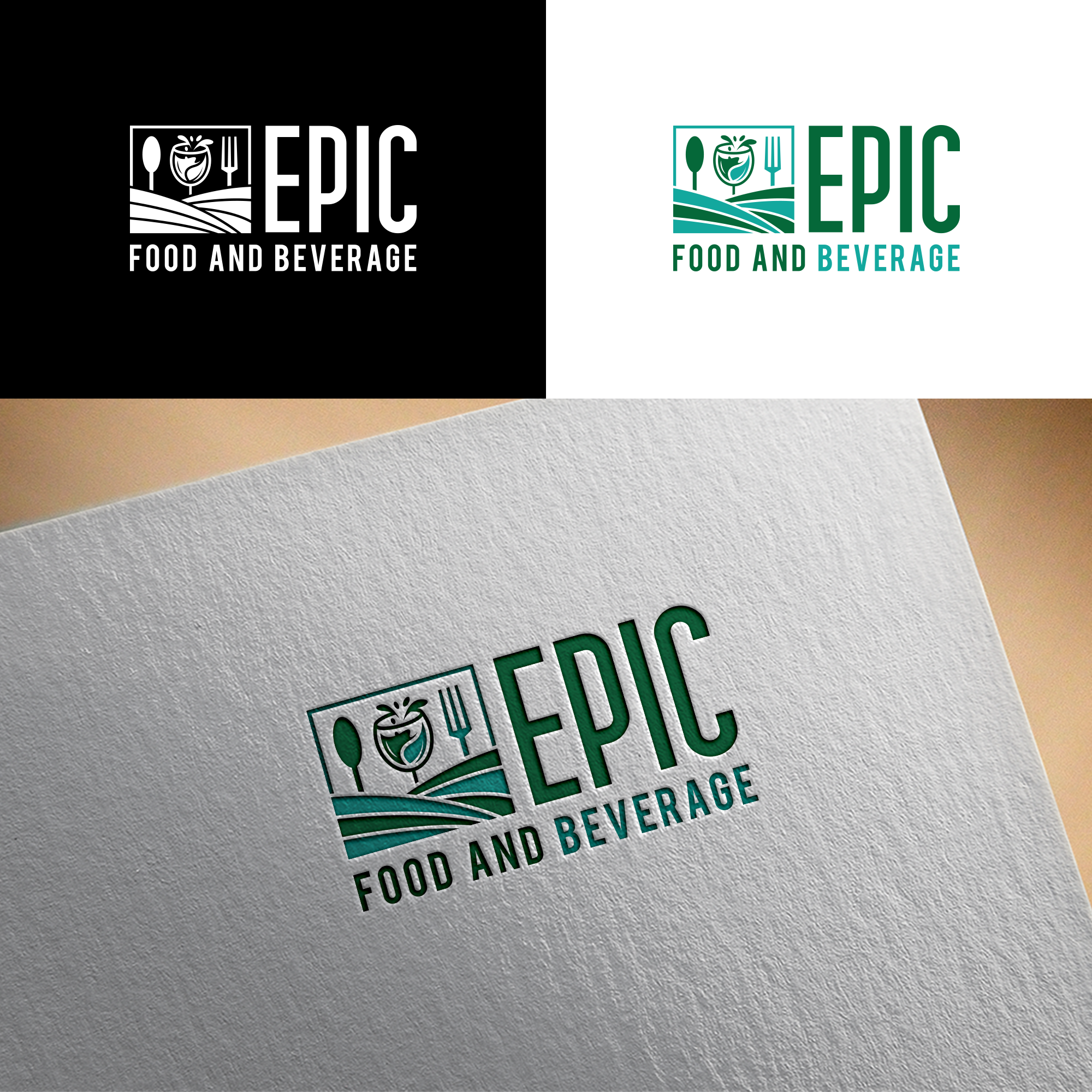 Logo Design by RA-bica for Epic Food and Beverage | Design #31965185