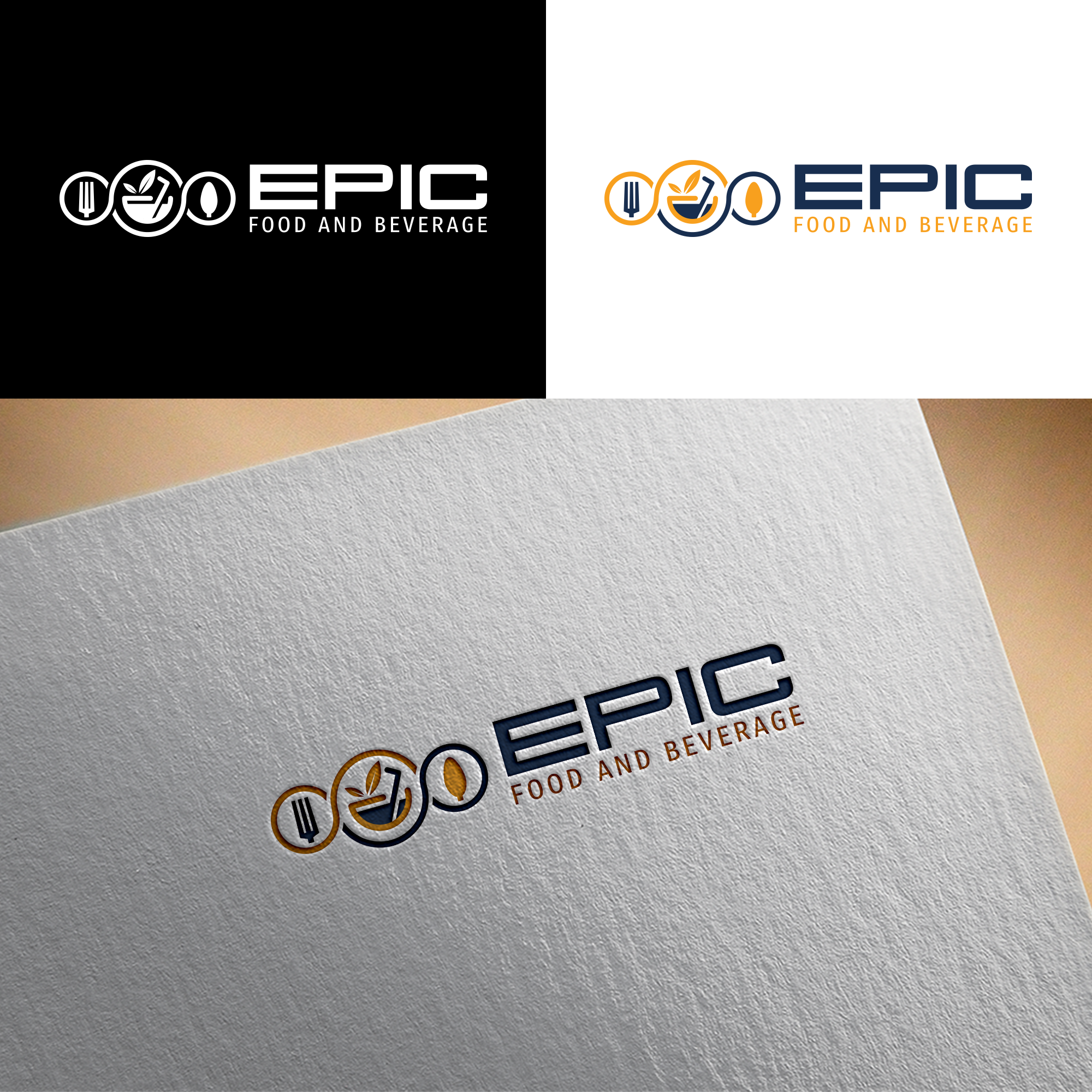 Logo Design by RA-bica for Epic Food and Beverage | Design #31965648