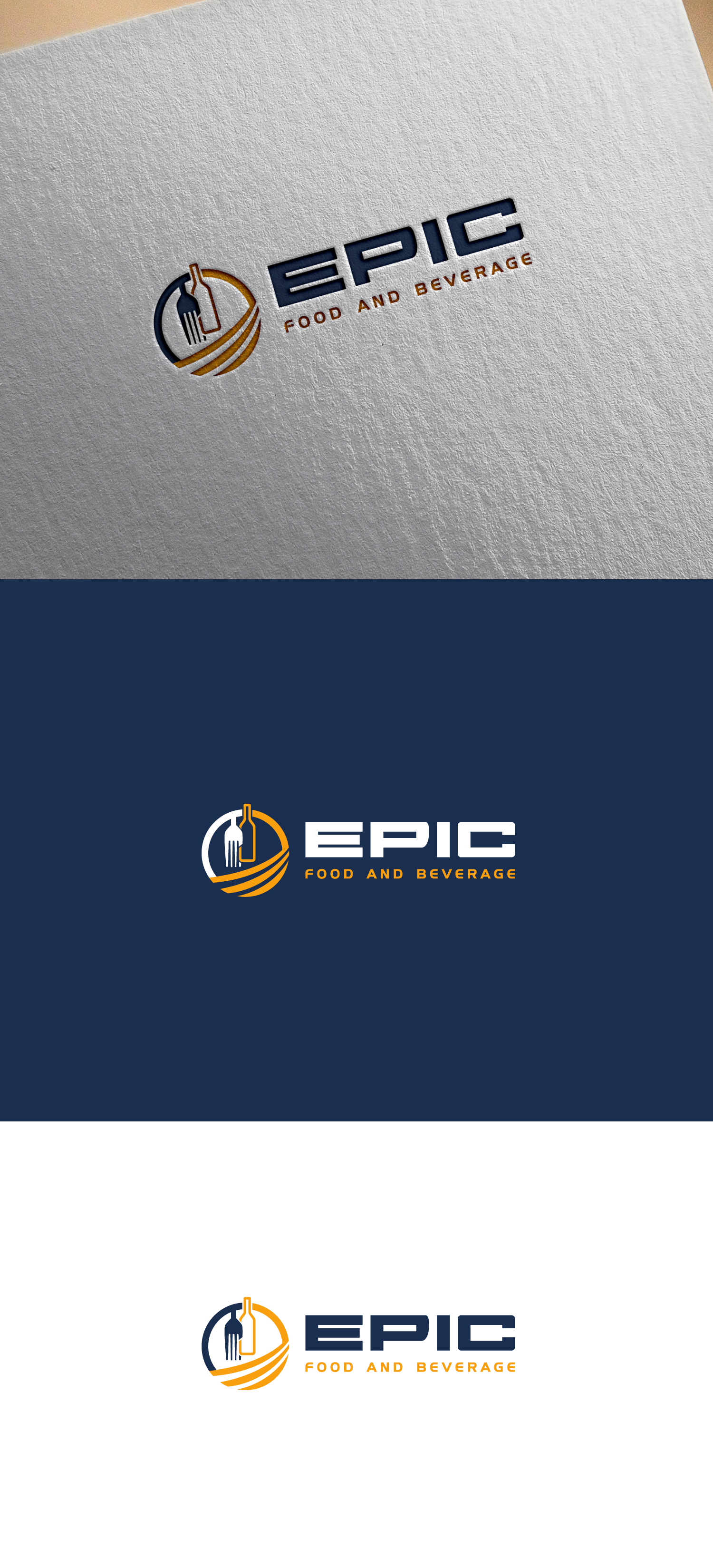 Logo Design by 100%design for Epic Food and Beverage | Design #31965569