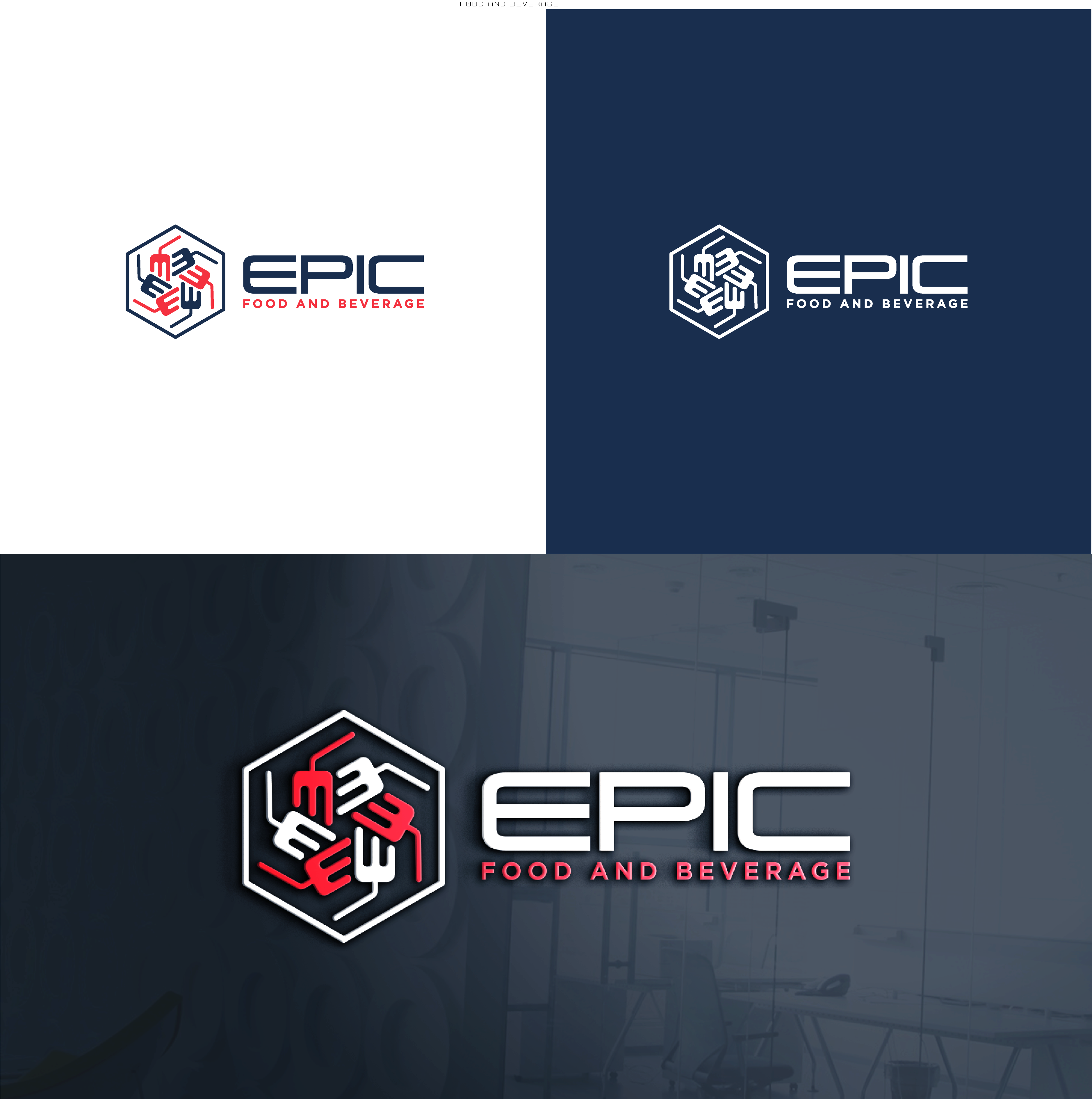 Logo Design by The Lion Studios for Epic Food and Beverage | Design #31965758