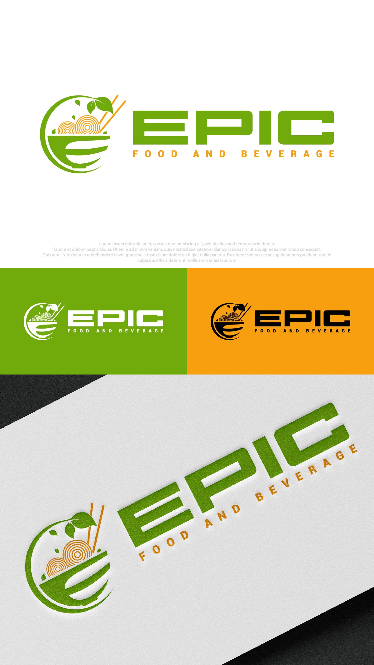 Logo Design by DesignLima for Epic Food and Beverage | Design #31976319