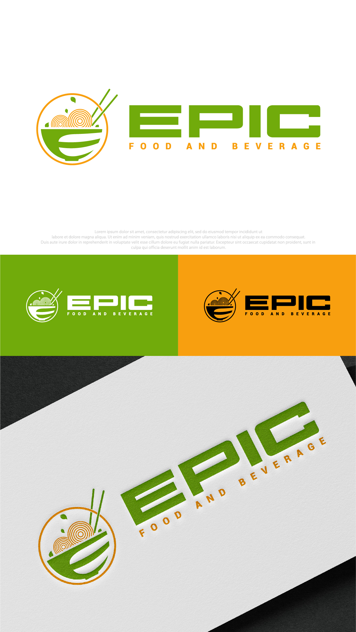 Logo Design by DesignLima for Epic Food and Beverage | Design #31976322